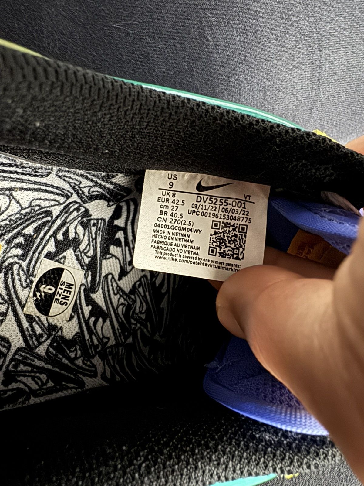 Nike × Undefeated Air Force 1 Topaz Gold Size US 9 / EU 42 - 5 Thumbnail