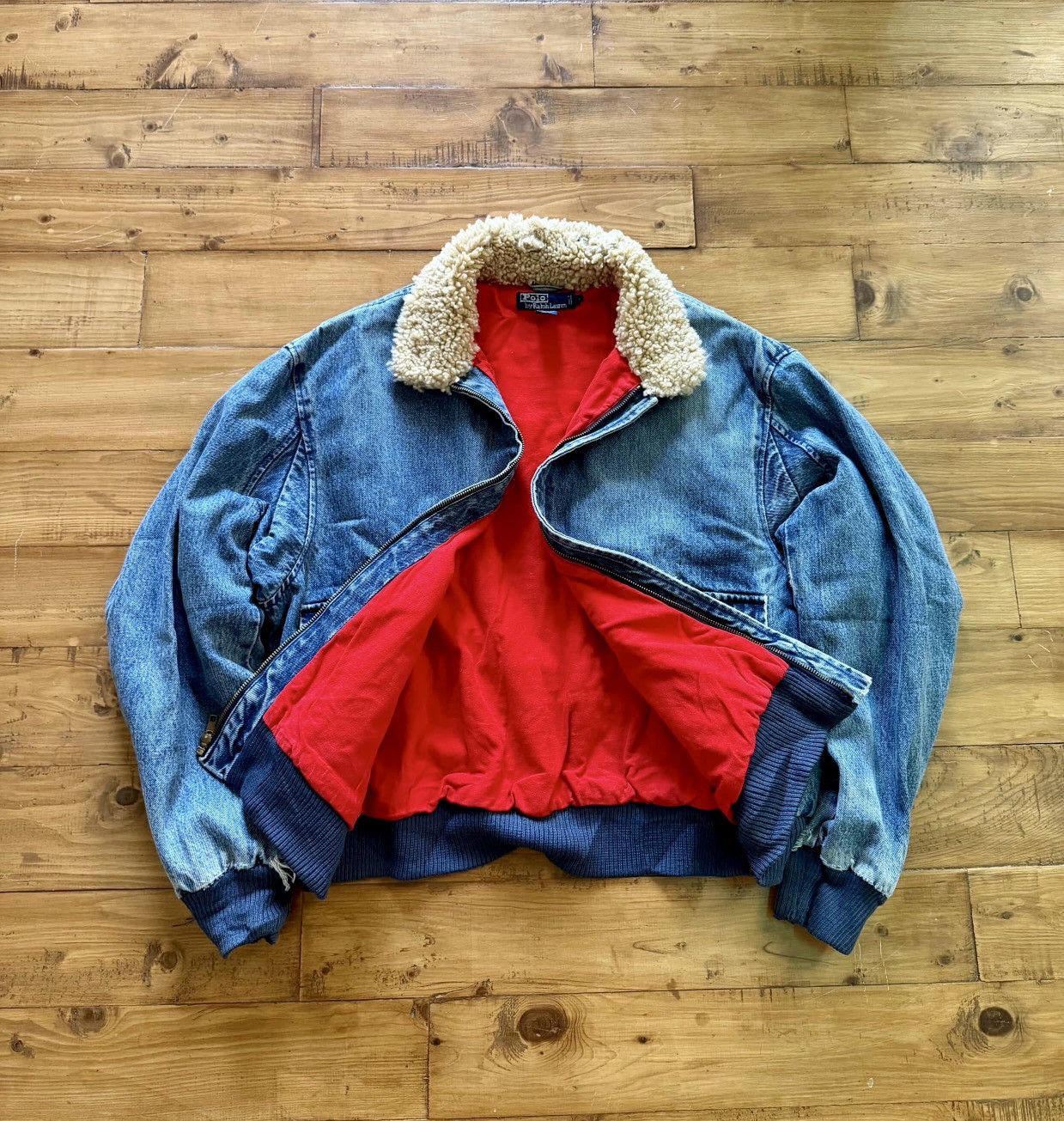 Polo Ralph Lauren 💥CRAZY GRAIL💥 RALPH LAUREN A2 DENIM BOMBER JACKET Size US L / EU 52-54 / 3 - 4 Thumbnail