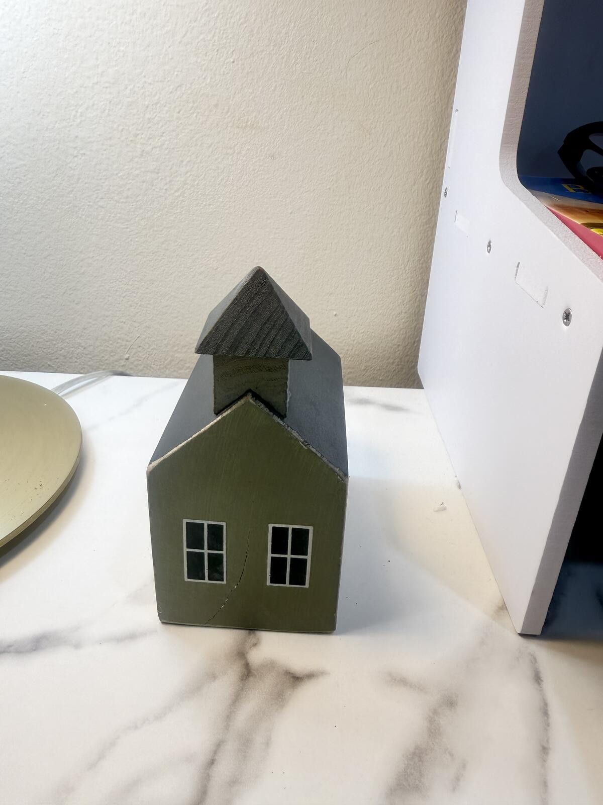 Other Distressed White Wooden Church Sitter cod15 [COPY] Size ONE SIZE - 3 Thumbnail