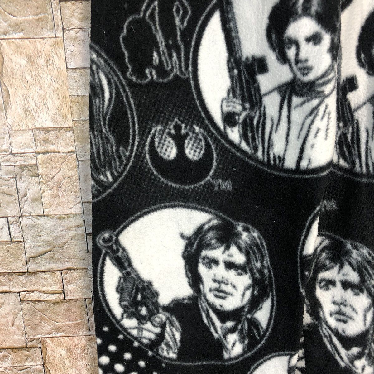 Japanese Brand × Vintage Star Wars Black White Joggers Pants #a331 Size 24" / US 00 / IT 34 - 7 Thumbnail