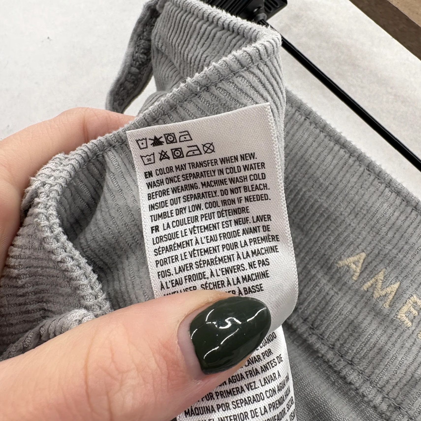 American Eagle Outfitters VINTAGE American Eagle Pants Womens 0 Gray Corduroy Bootcut Stretch Low Rise Casual Y2K Size 25" / US 0 / IT 36 - 6 Thumbnail