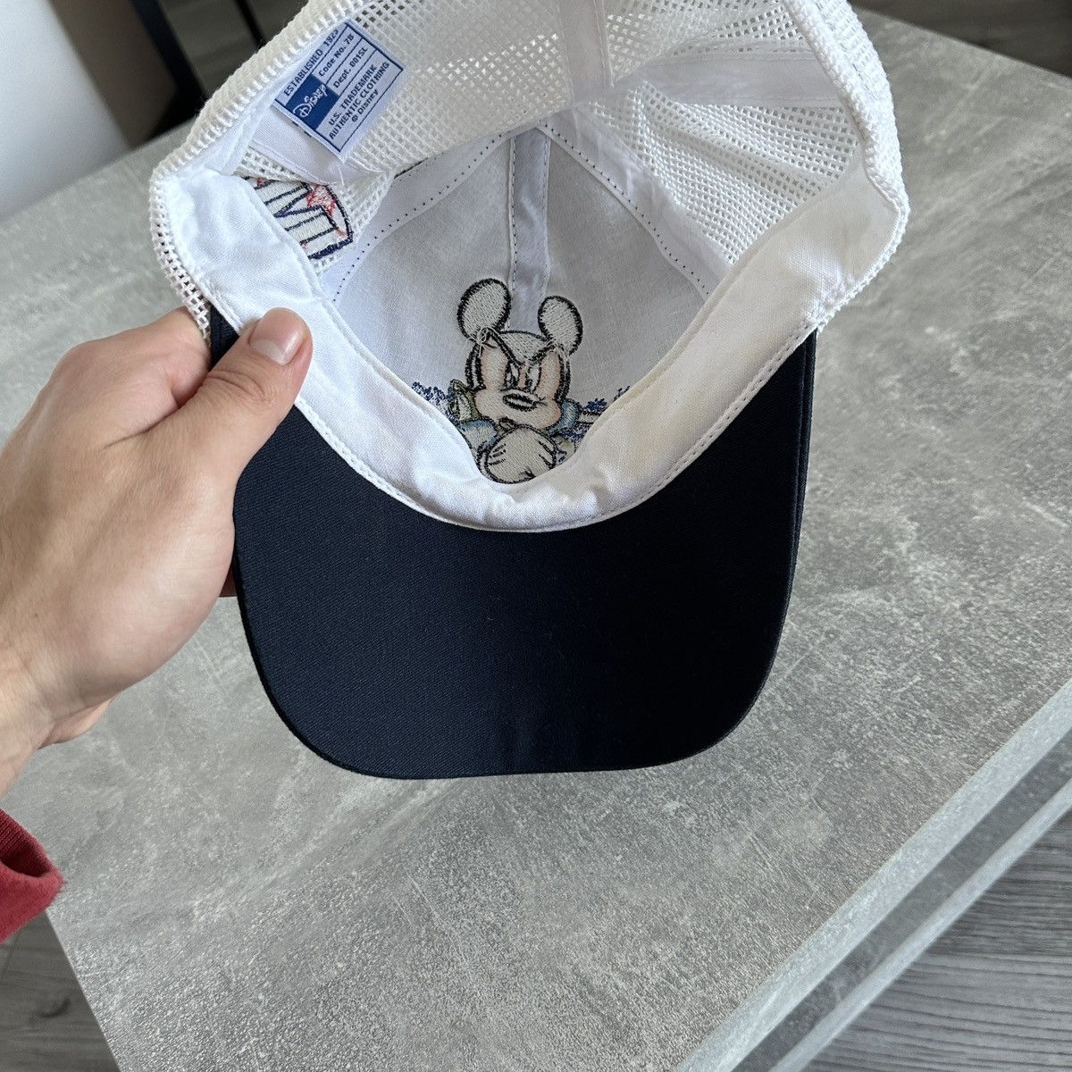 Disney Vintage 90s Disney Mickey Mouse Racer cap cartoon y2k hype Size ONE SIZE - 5 Thumbnail