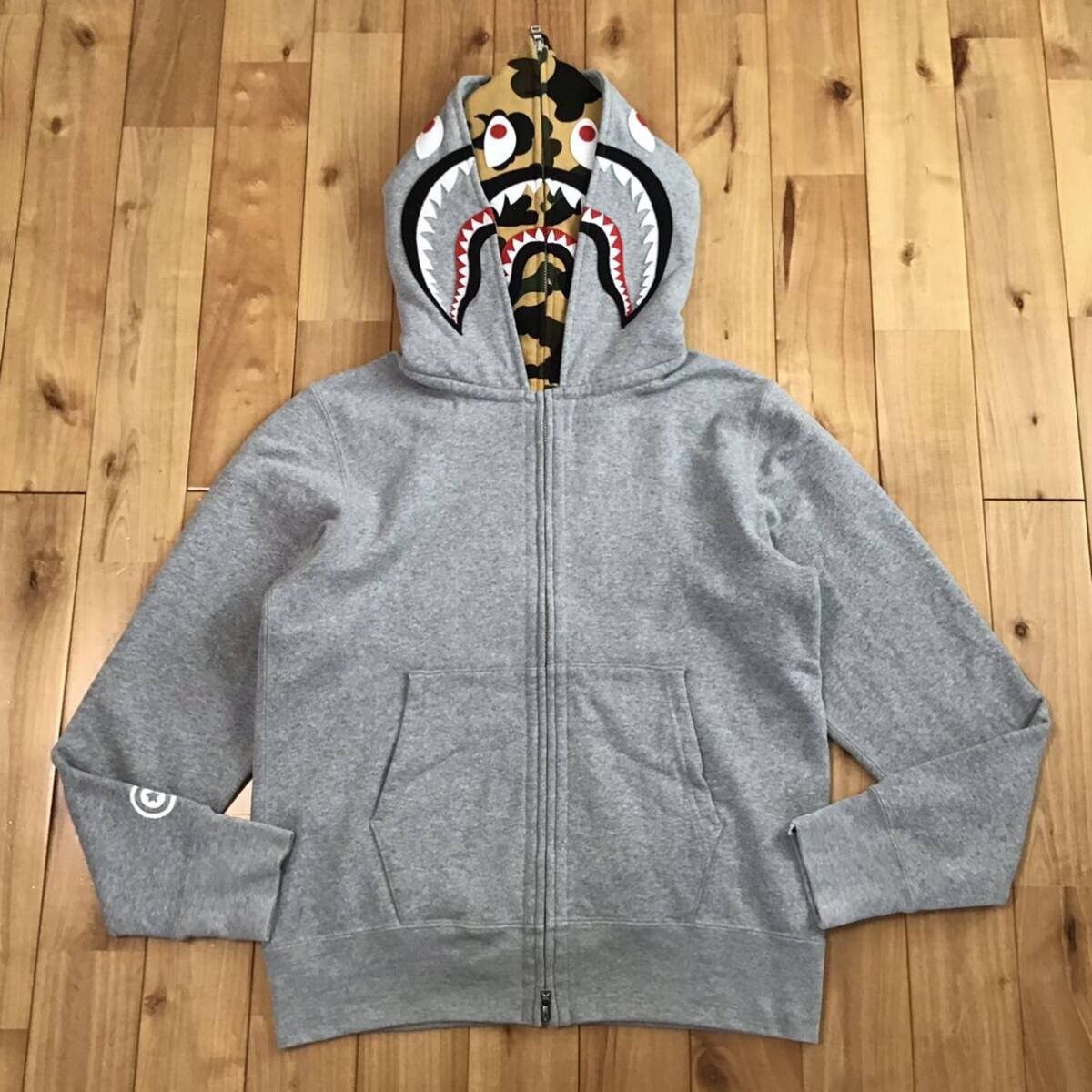 Bape BAPE Double Shark full zip hoodie 1st camo a bathing ape Grailed