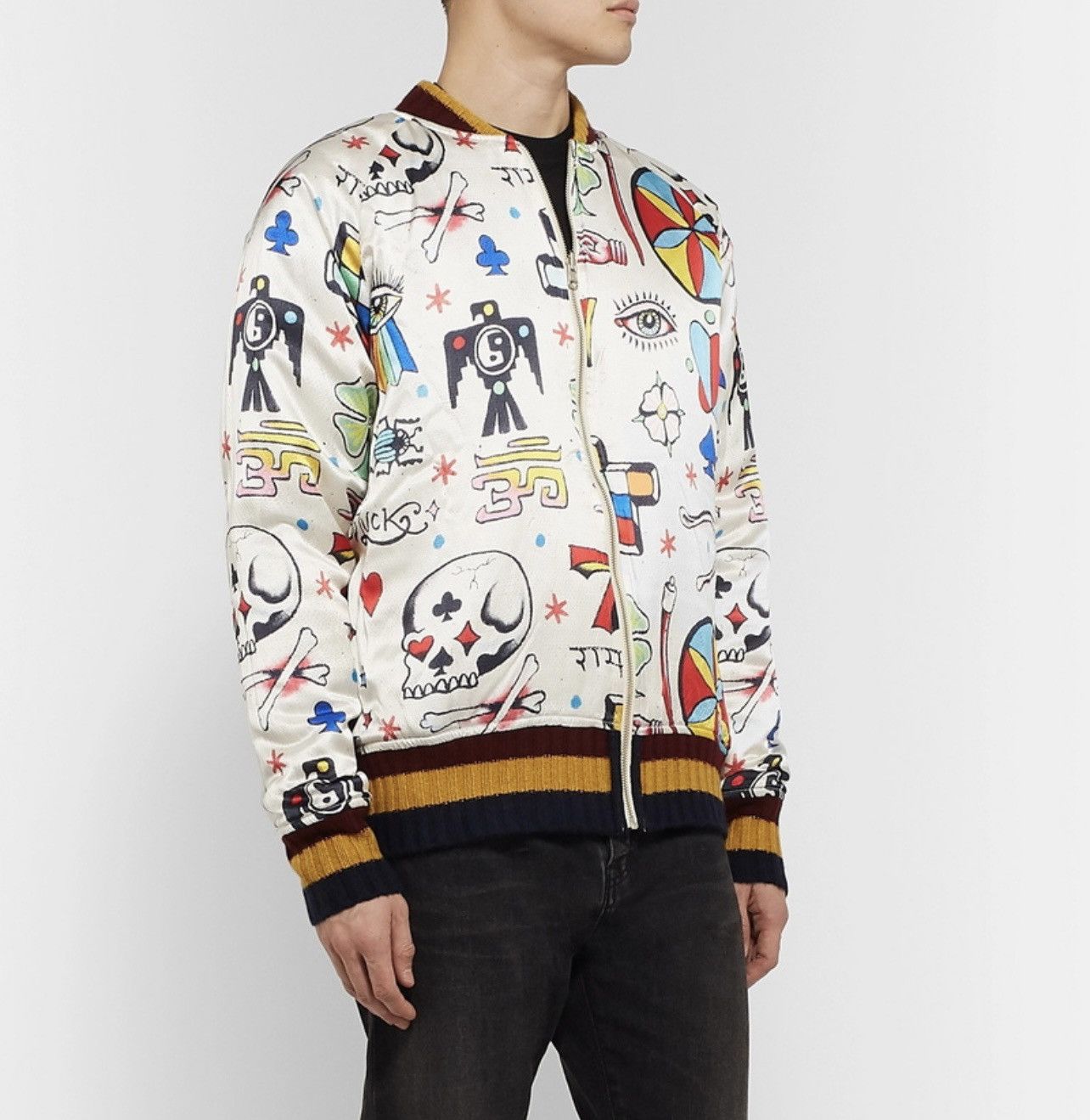The Elder Statesman The Elder Statesman Reversible Cashmere Bomber Rare Size US L / EU 52-54 / 3 - 2 Thumbnail