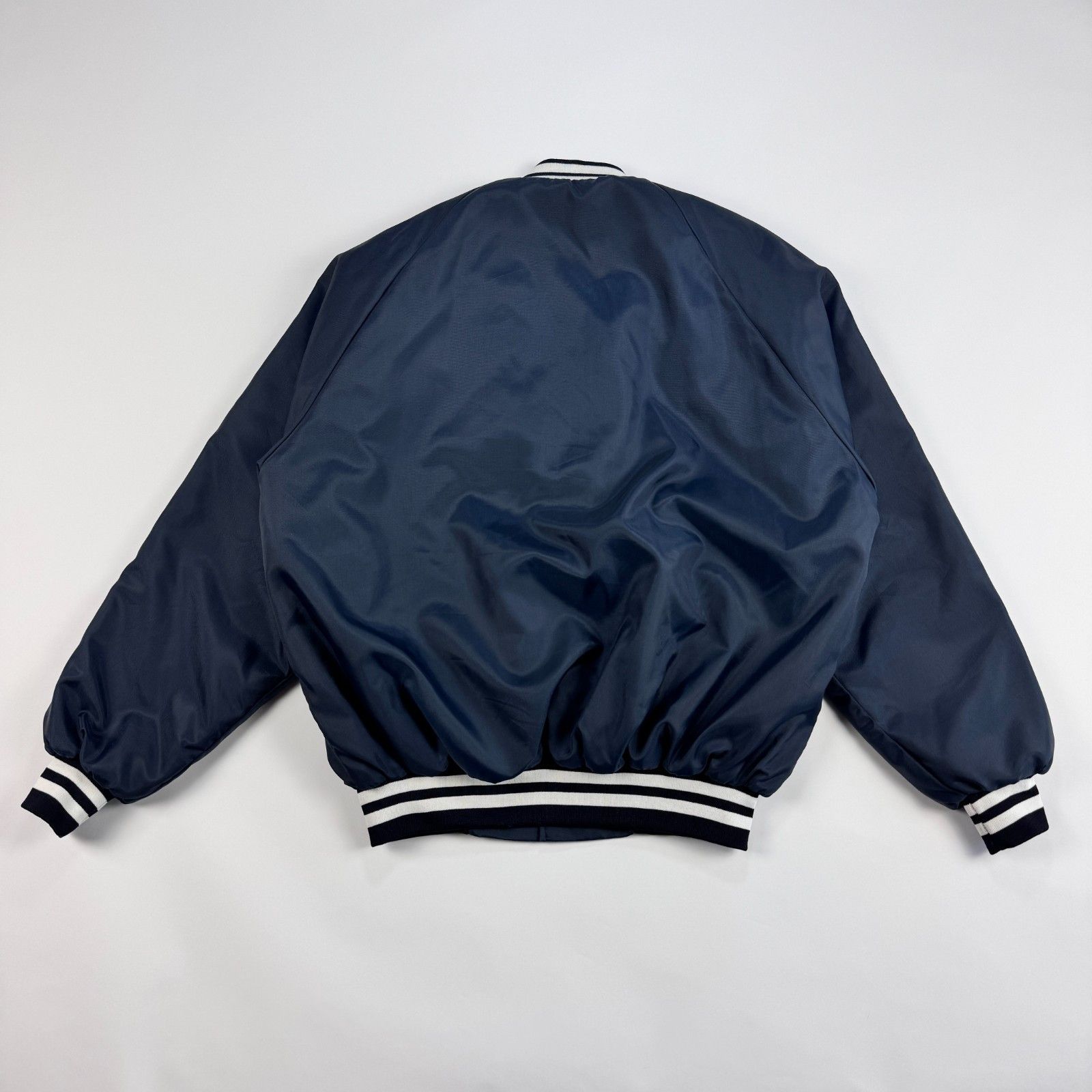 Vintage Made in USA Satin Bomber Jacket Westark Vintage Navy L Size US L / EU 52-54 / 3 - 5 Thumbnail