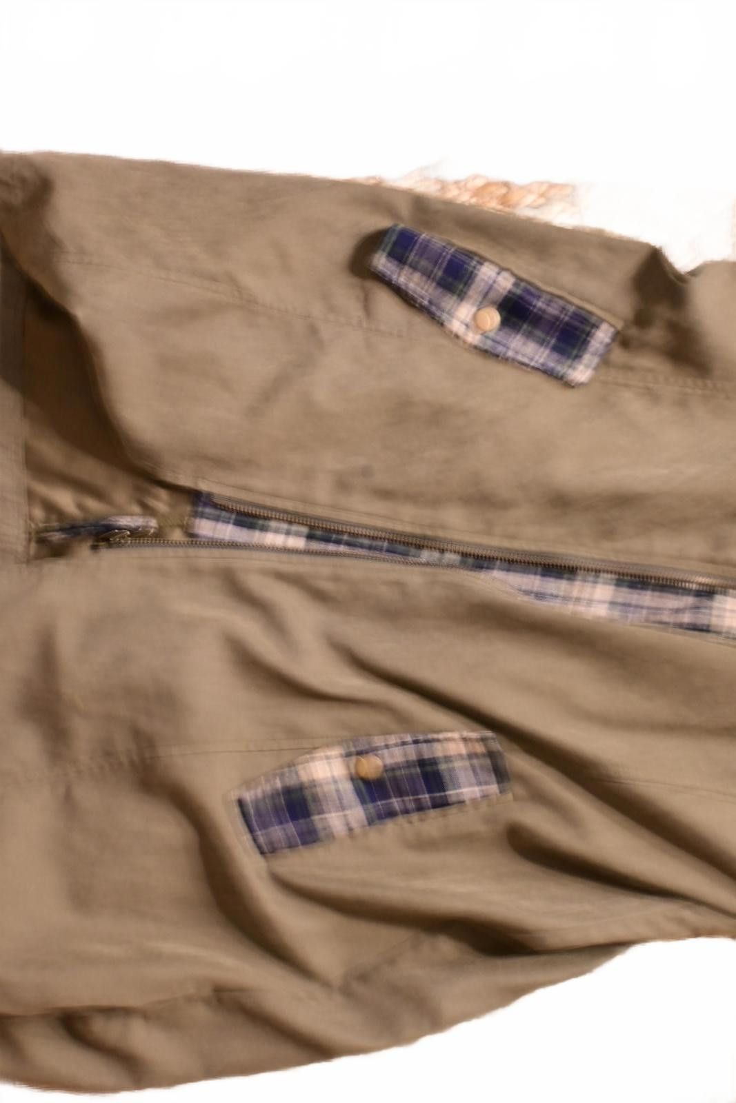 Other Mystree Casual Long Sleeve Khaki Green Jacket Plaid Accents Size US S / EU 44-46 / 1 - 4 Thumbnail