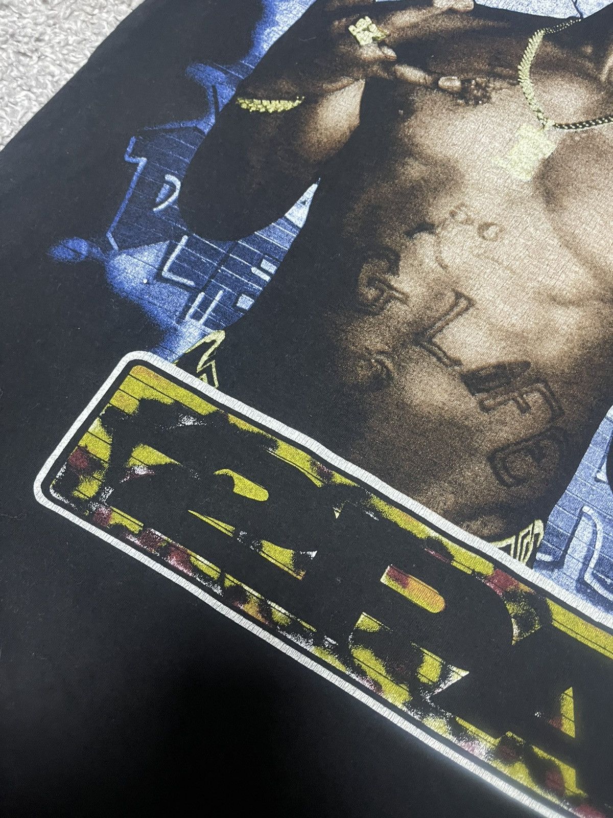 Rap Tees Vintage 2PAC Rap Tee Faded Black Tshirt size L Size US L / EU 52-54 / 3 - 10 Thumbnail