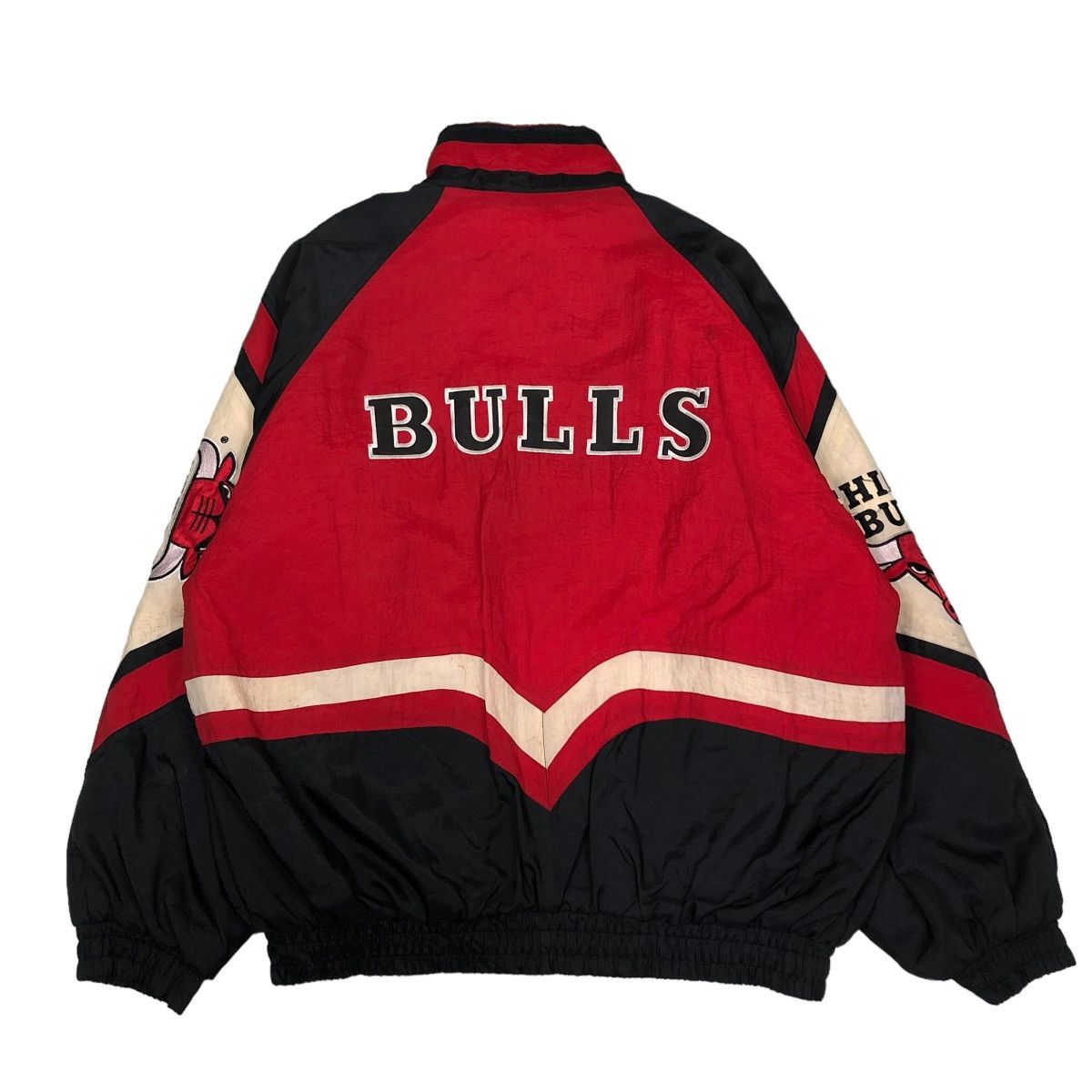 NBA 🔥VINTAGE BOMBER JACKET NBA STARTER CHICAGO BULLS BIG LOGO Size US L / EU 52-54 / 3 - 15 Thumbnail