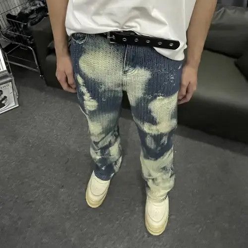 Yoshiyuki Konishi Pattern party graphics tie dye flared remake cargo pants y2k Size US 32 / EU 48 - 10 Thumbnail