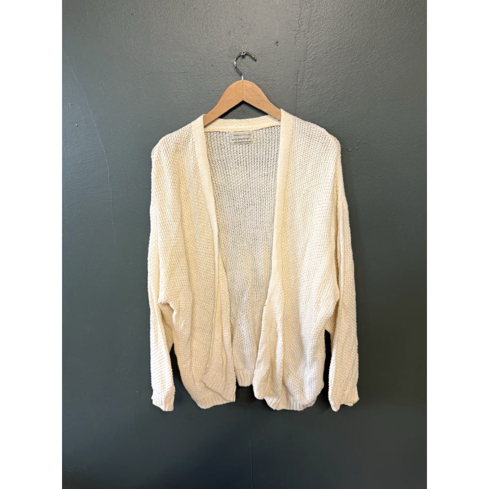 Urban Outfitters Urban Outfitters Women Ivory Open Front Kint Cardigan Sweatshirt XS Cardigan Open Front Womens XS Ivory Urban Outfitters Cardigan Sweatshirt Size XS / US 0-2 / IT 36-38 - 2 Thumbnail