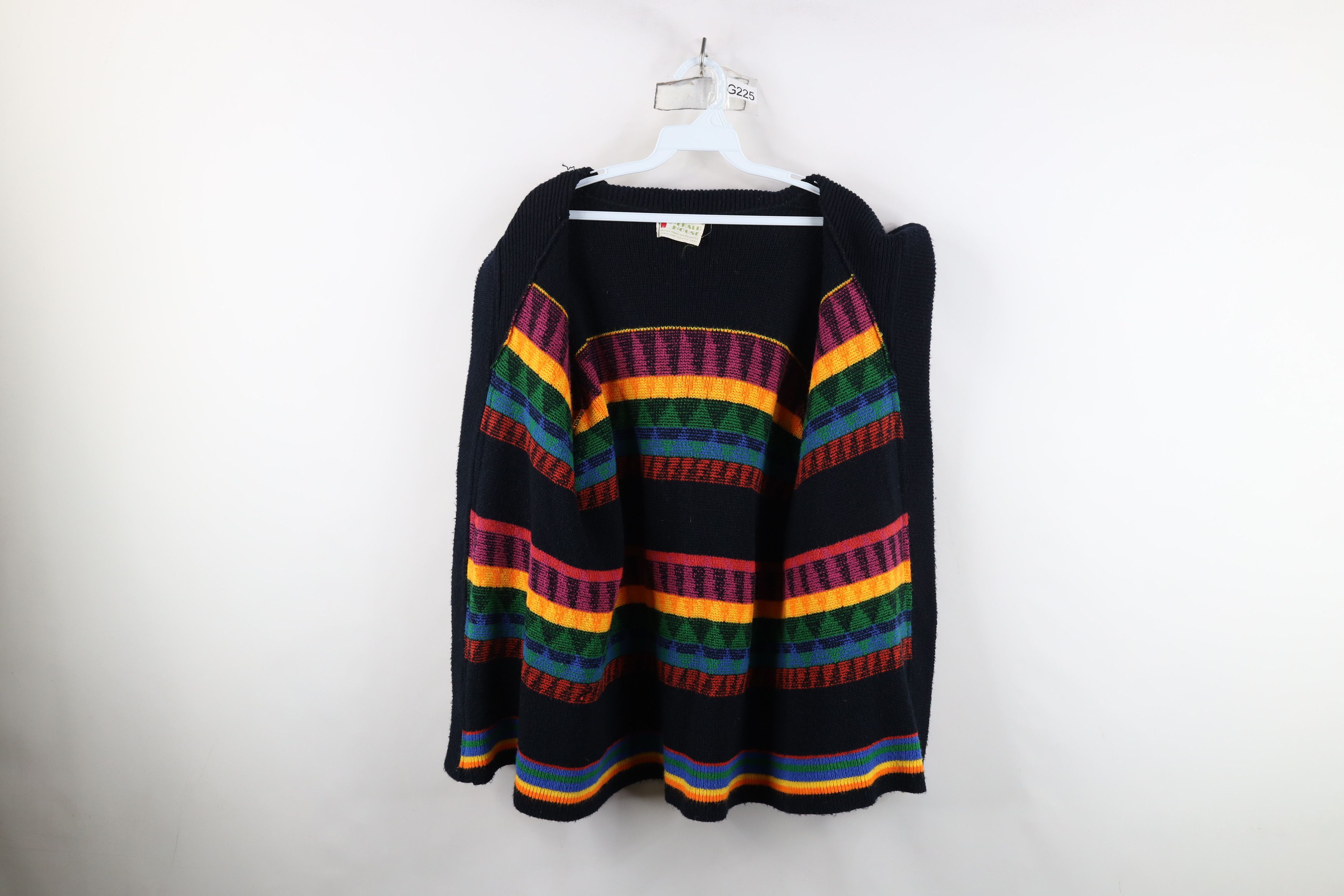 Vintage Vintage 70s Streetwear Knit Hooded Open Front Sweater USA Size M / US 6-8 / IT 42-44 - 8 Thumbnail