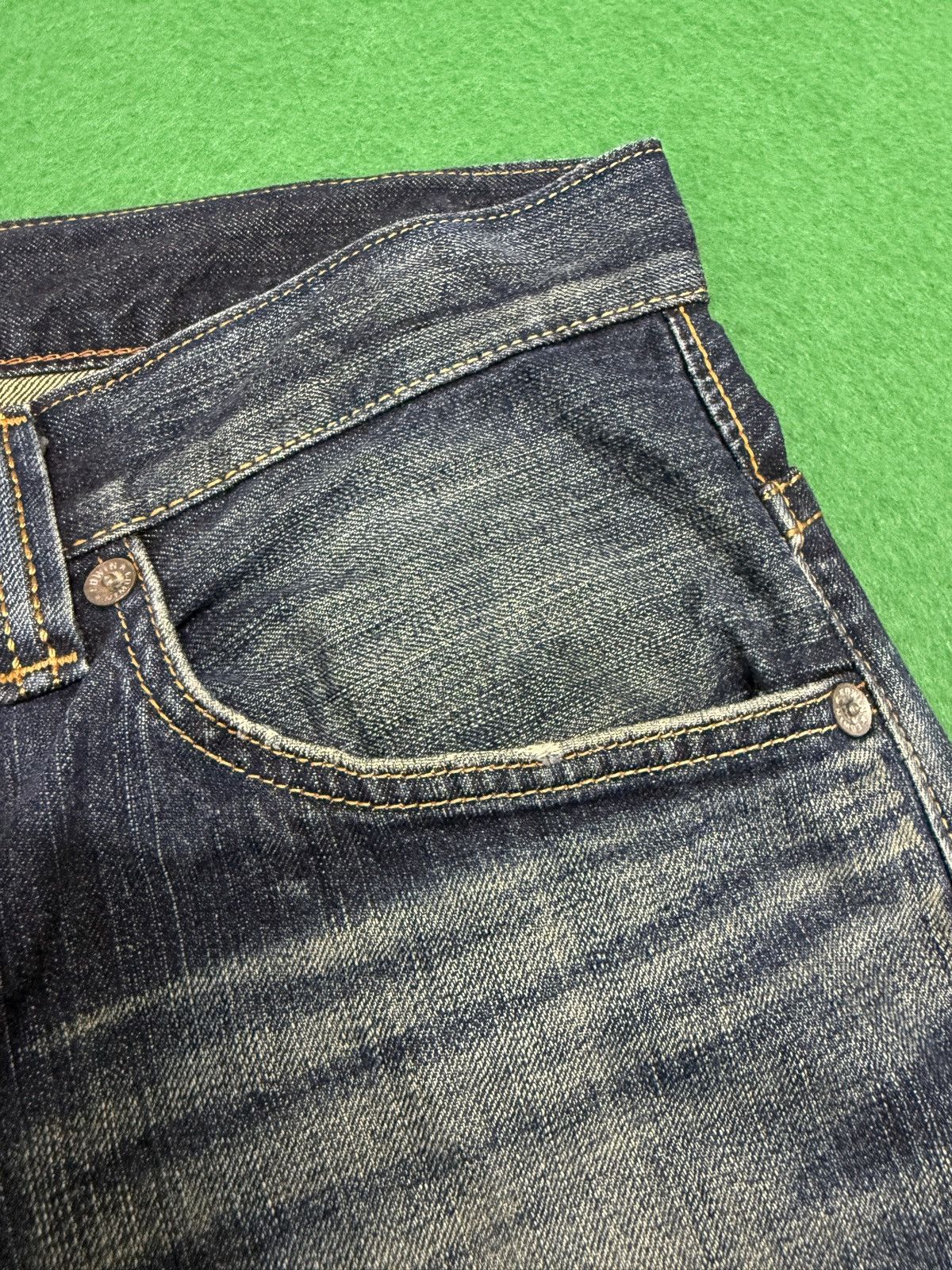 Kapital A27 EDWIN XV EXCLUSIVE VINTAGE MUD WASH AND VINTAGE STYLE Size US 35 - 7 Thumbnail
