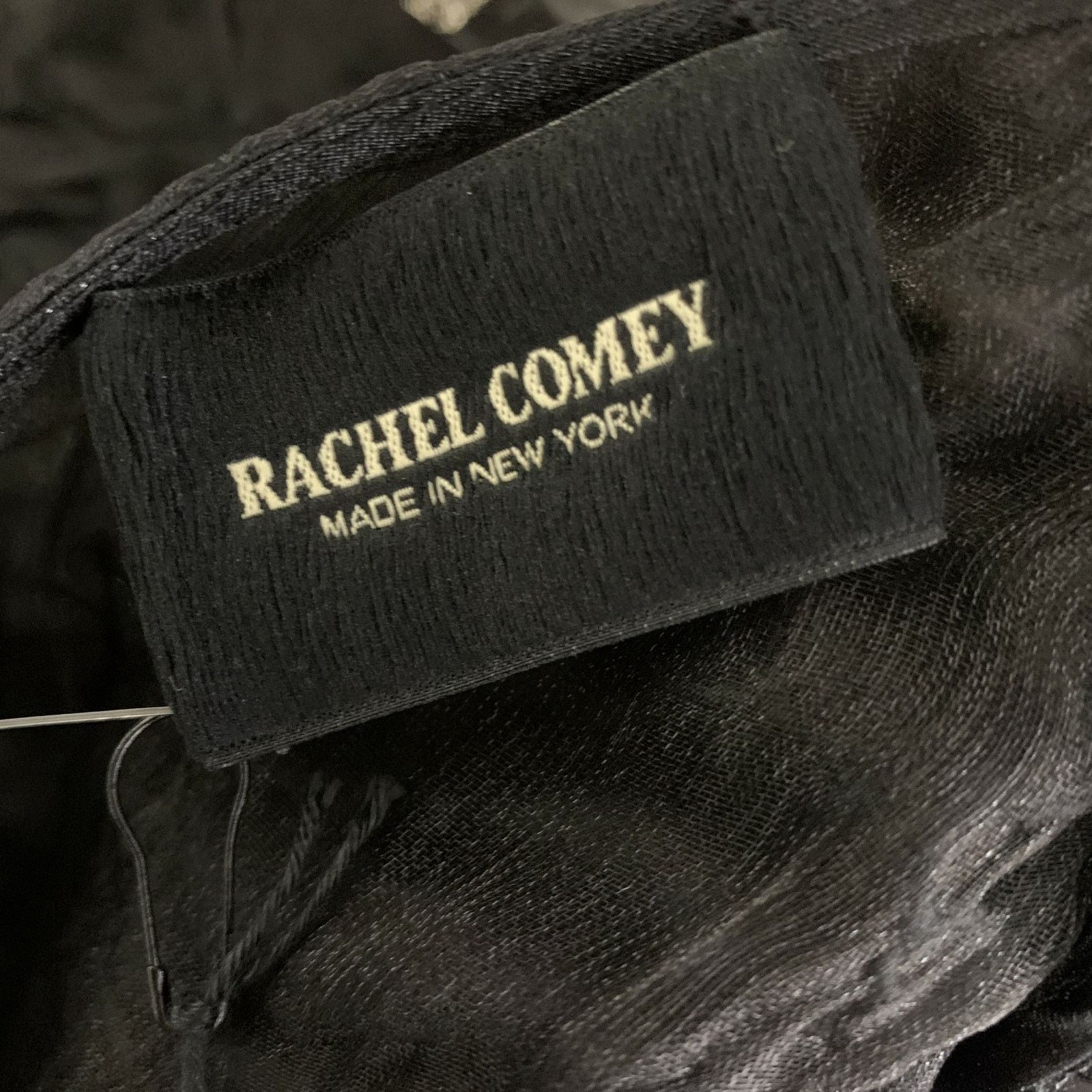 Rachel Comey RACHEL COMEY Size 4 Black Silver Metallic Dress Top Size S / US 4 / IT 40 - 4 Thumbnail