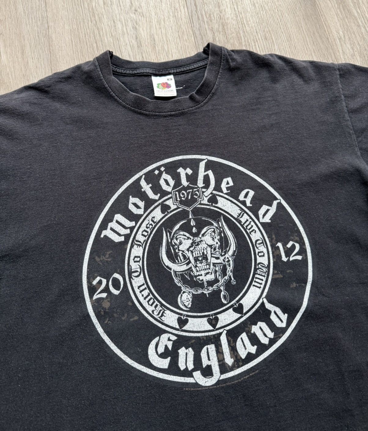 Band Tees Motorhead 2012 Europe Tour Rock Band T-Shirt Tee Size US M / EU 48-50 / 2 - 3 Thumbnail
