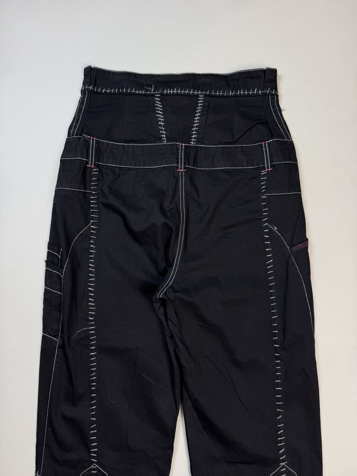 Cop Copine Cop Copine Avant-Garde Y2K High Rise Wide Leg Pants Trousers Size 30" / US 8 / IT 44 - 22 Thumbnail