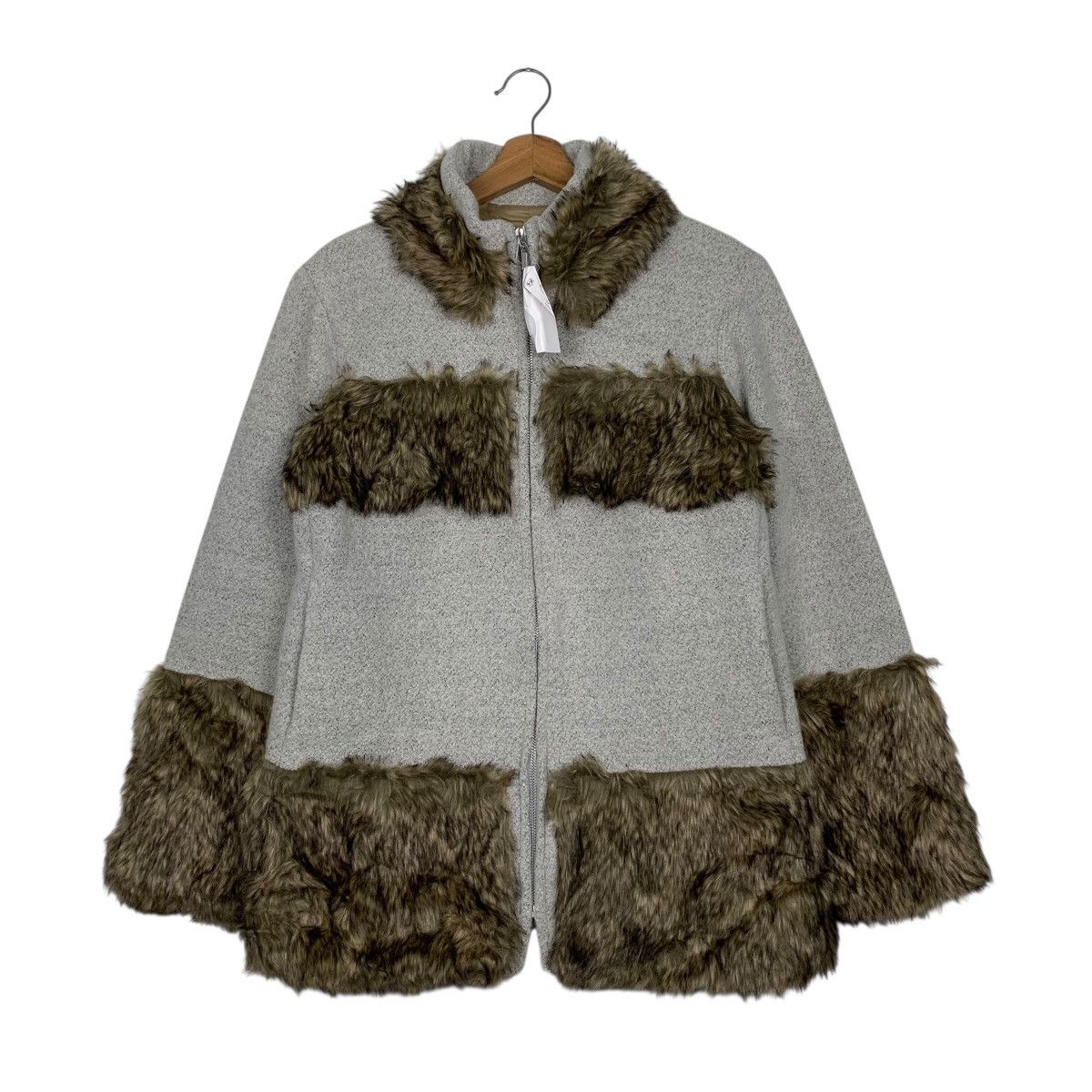 Japanese Brand Japanese Brand Bon Sens Luxe Wool Fur Women Jacket Size M / US 6-8 / IT 42-44 - 1 Thumbnail