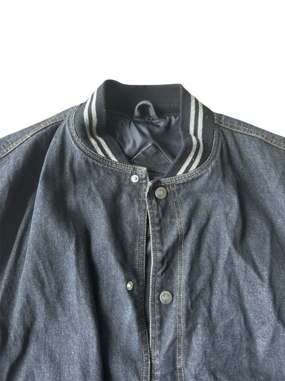 Vintage John Lauren Bomber With Leather Sleeves Size US XL / EU 56 / 4 - 3 Thumbnail