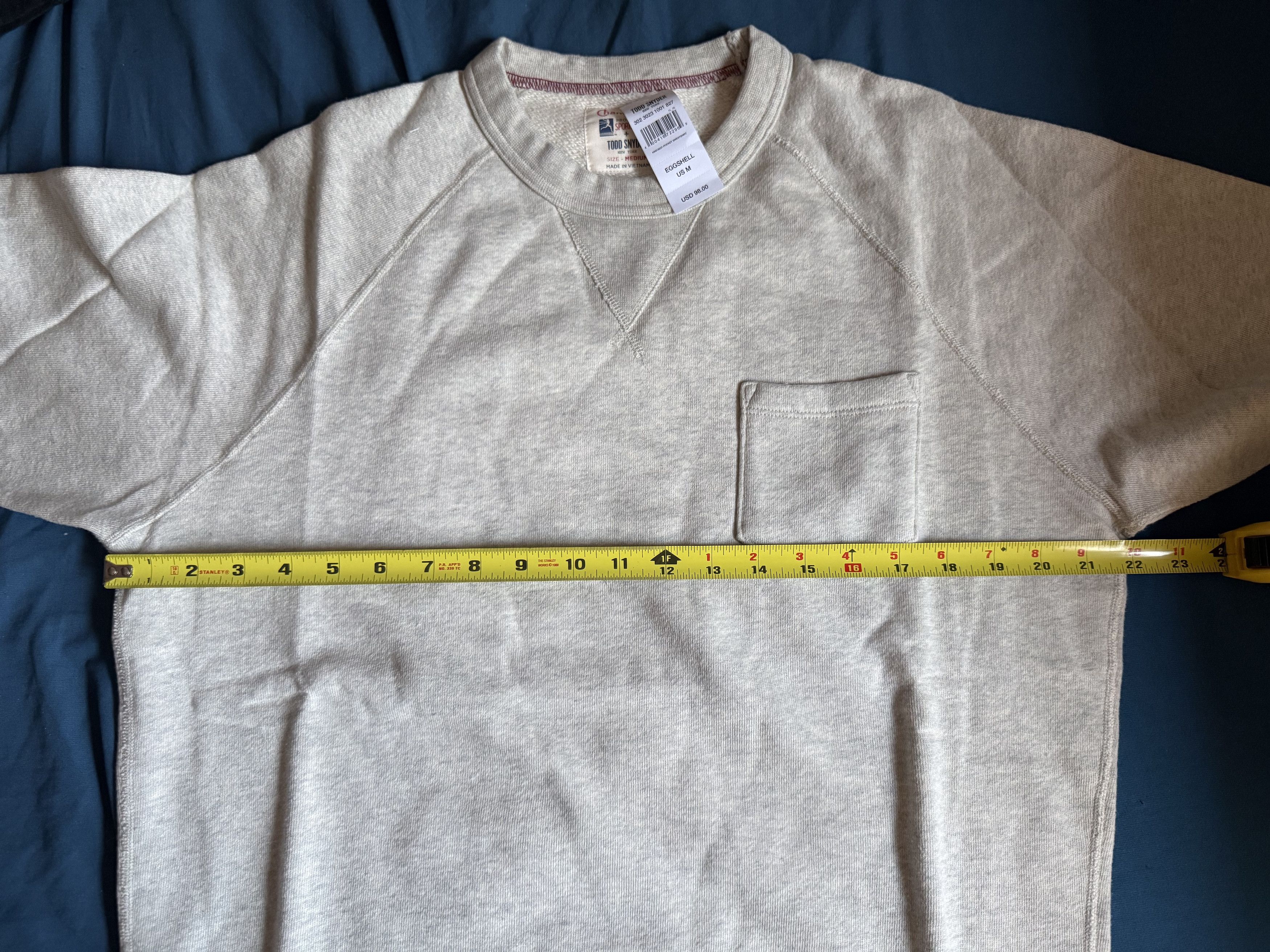 Champion × Todd Snyder TODD SNYDER x CHAMPION MIDWEIGHT SWEATSHIRT in EGGSHELL MIX Size US M / EU 48-50 / 2 - 3 Thumbnail