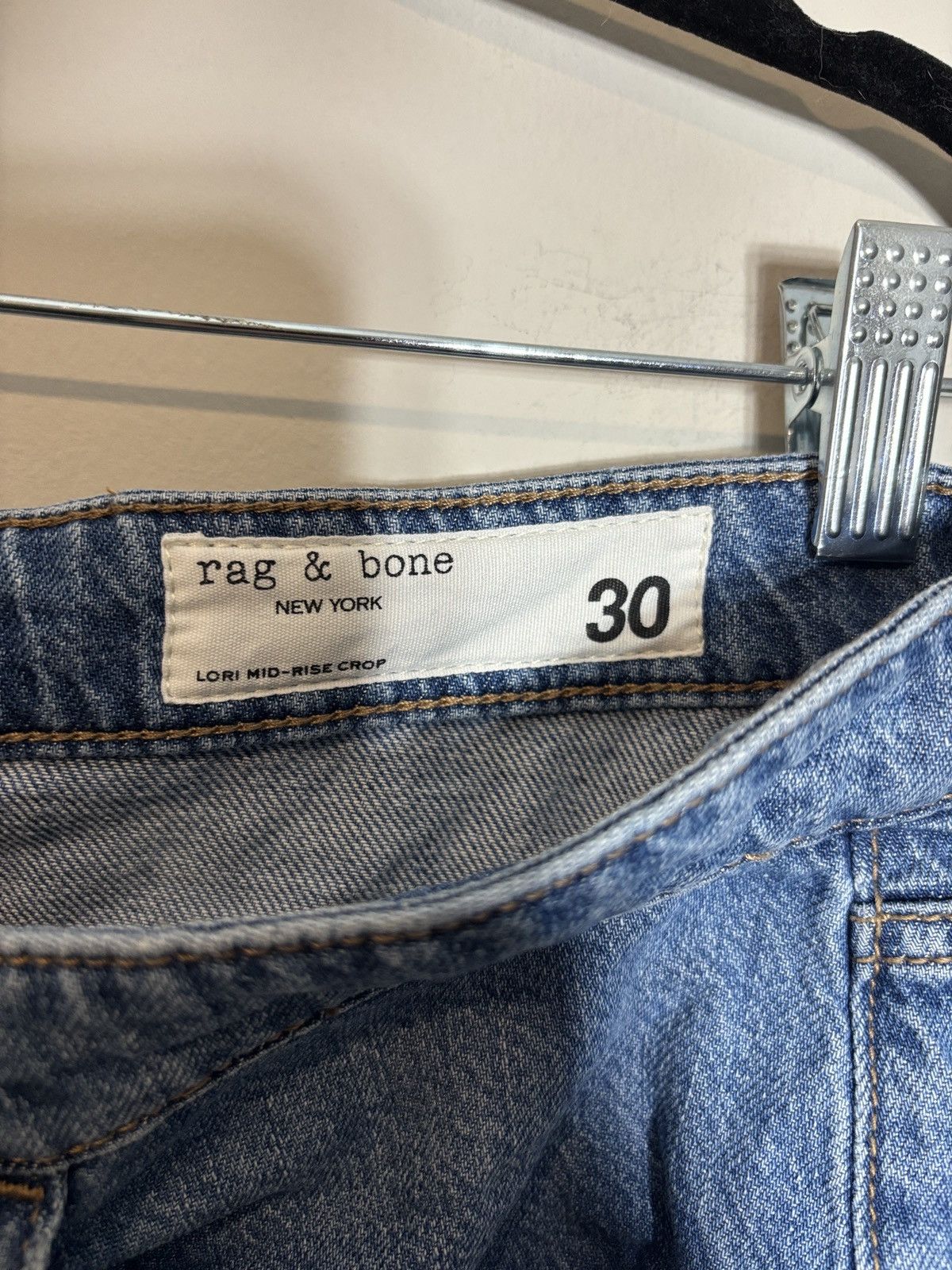 Rag & Bone Rag & Bone Lori Mid Rise Crop Jeans Size 30 Size 33" - 3 Thumbnail