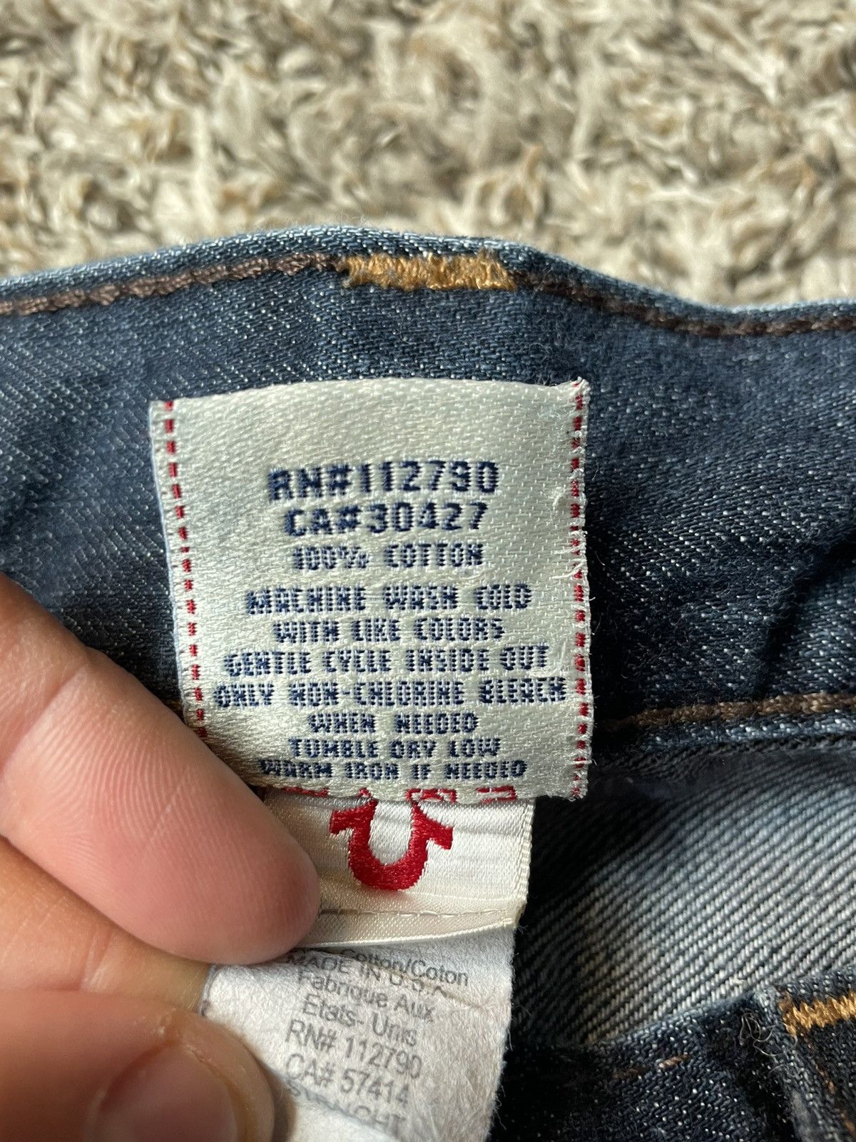 True Religion Y2K true religion made in USA denim jeans Size US 34 / EU 50 - 9 Thumbnail