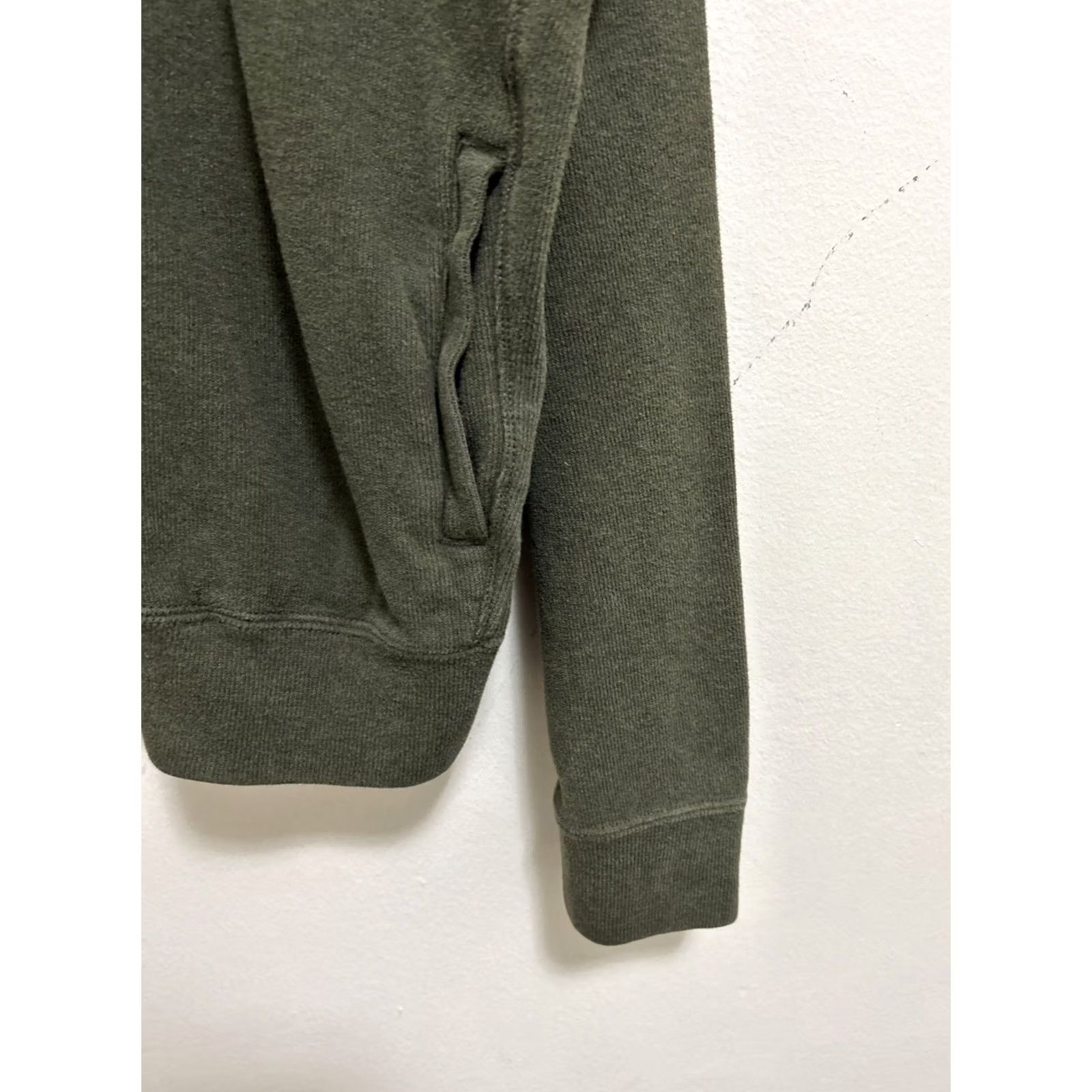 Ralph Lauren Polo Ralph Lauren Sweater Mens L Green Olive Ribbed Full Zip Hoodie Pony YKK Size US L / EU 52-54 / 3 - 4 Thumbnail