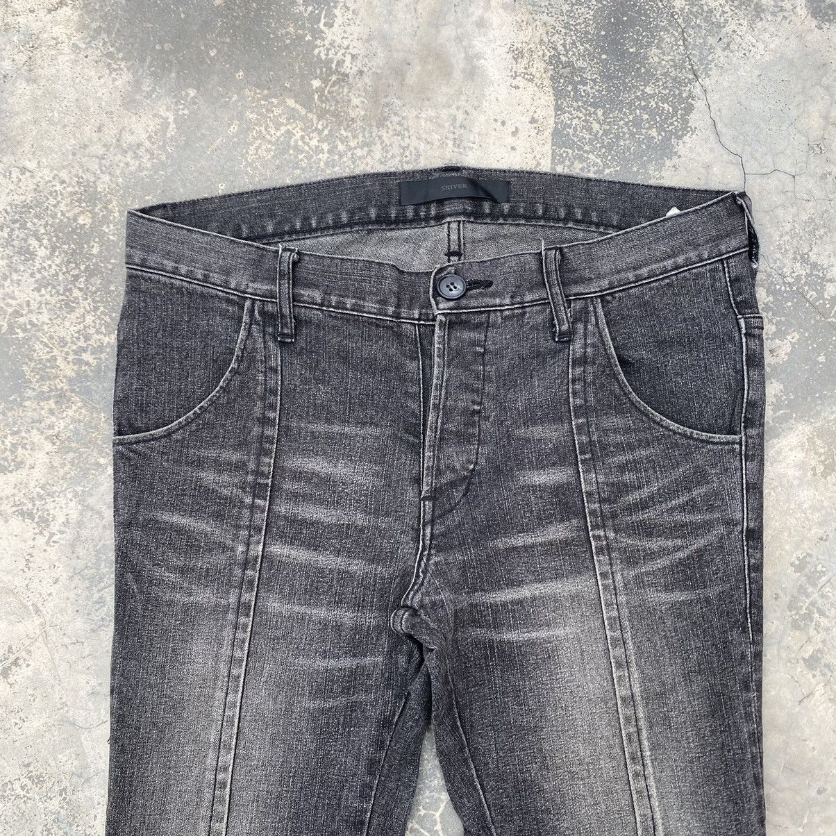 14th Addiction Archivel SRIVER Sample Straight Slim Jeans Size US 31 - 2 Thumbnail