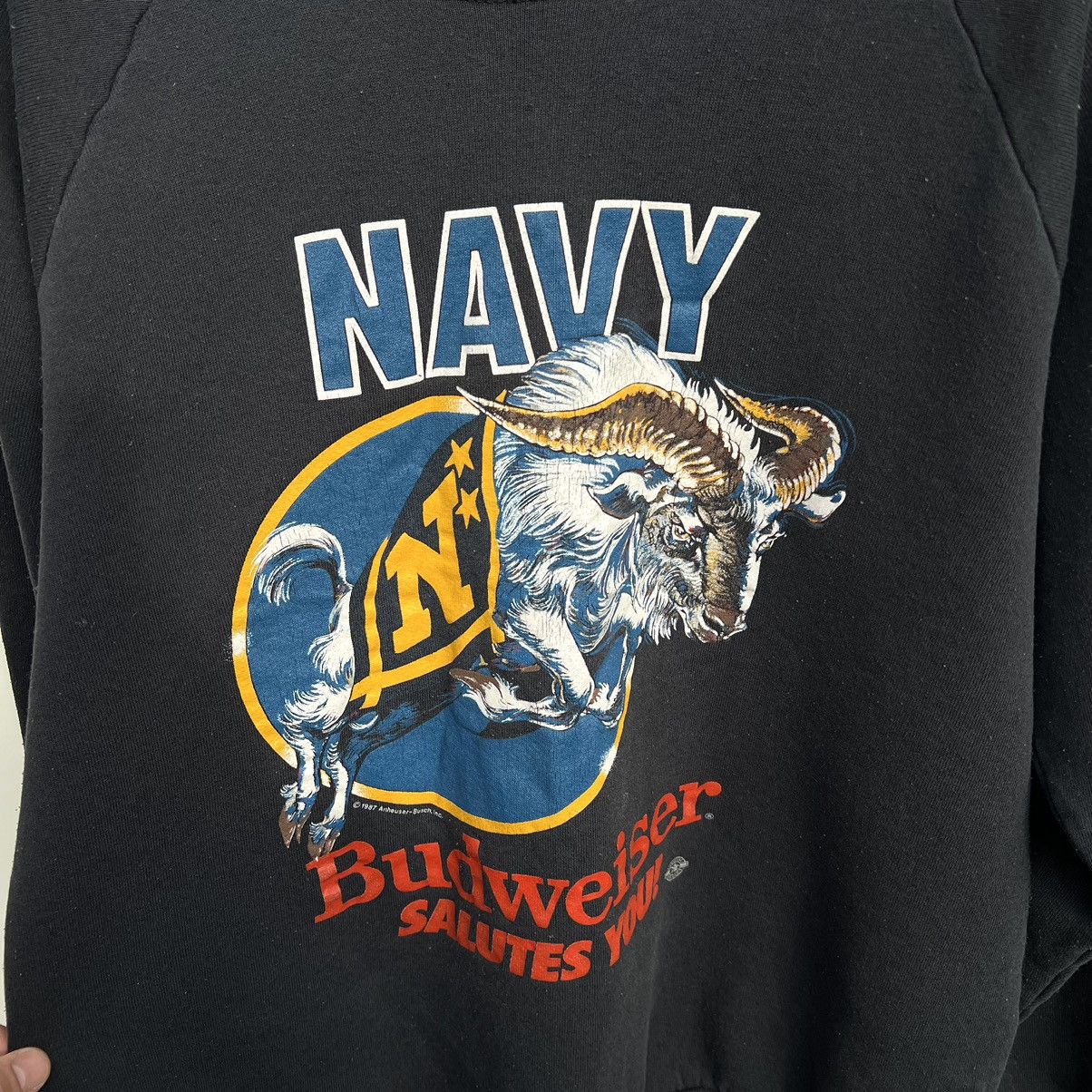 Budweiser × Vintage Budweiser sweatshirt vintage Size US XL / EU 56 / 4 - 5 Thumbnail