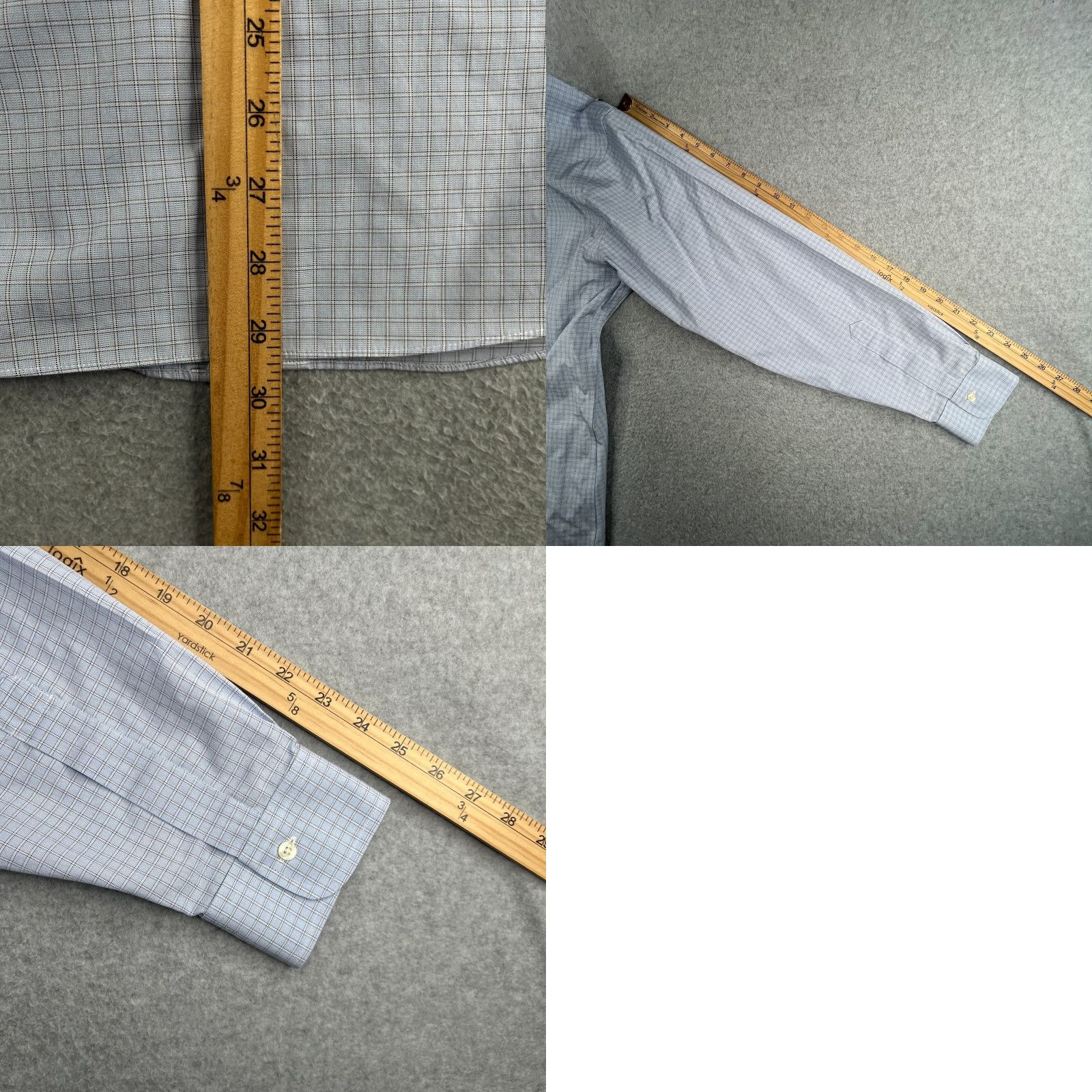 Brooks Brothers Brooks Brothers Regent Shirt Blue Check 16.5 Long Sleeve Button-Down Mens Non-Iron Dress Shirt Size US XL / EU 56 / 4 - 8 Thumbnail