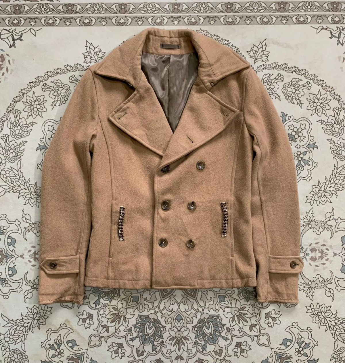 Tornado Mart Y2K ZERO BY TORNADO MART DOUBLE BREASTED WOOL JACKET Size US L / EU 52-54 / 3 - 1 Thumbnail