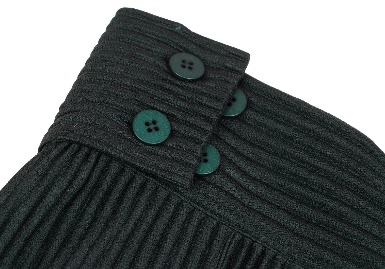 Issey Miyake Pleated Hakama Pants in Dark Green Size US 32 / EU 48 - 4 Thumbnail