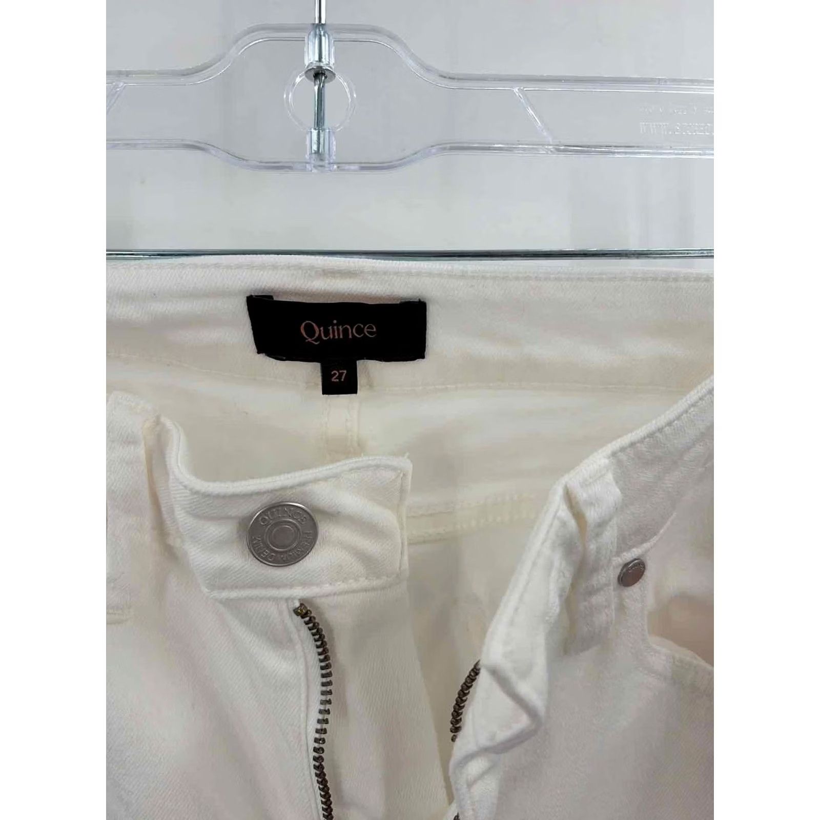 Quince Quince White Jeans 27 Pre-Owned Regular Size Size 27" / US 4 / IT 40 - 3 Thumbnail