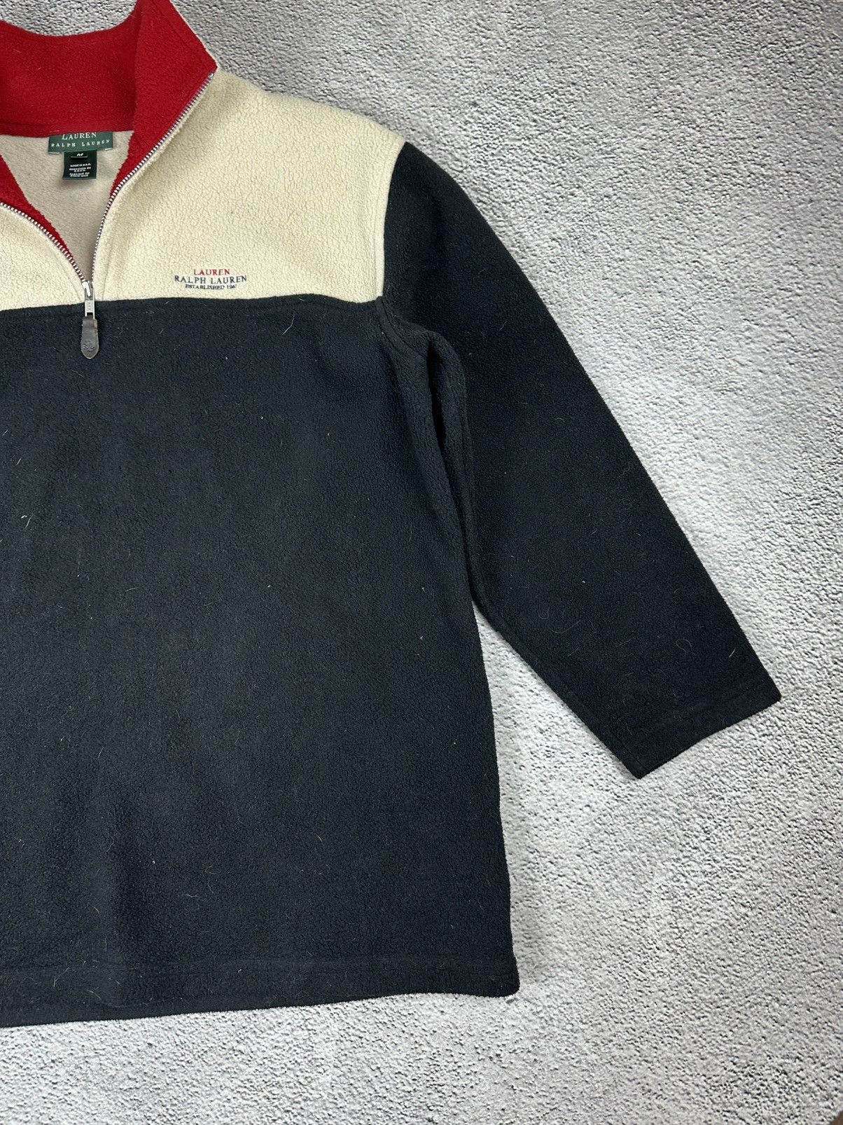 Lauren Ralph Lauren Vintage Lauren Ralph Lauren Zip Fleece Distressed Y2K Size US M / EU 48-50 / 2 - 5 Thumbnail