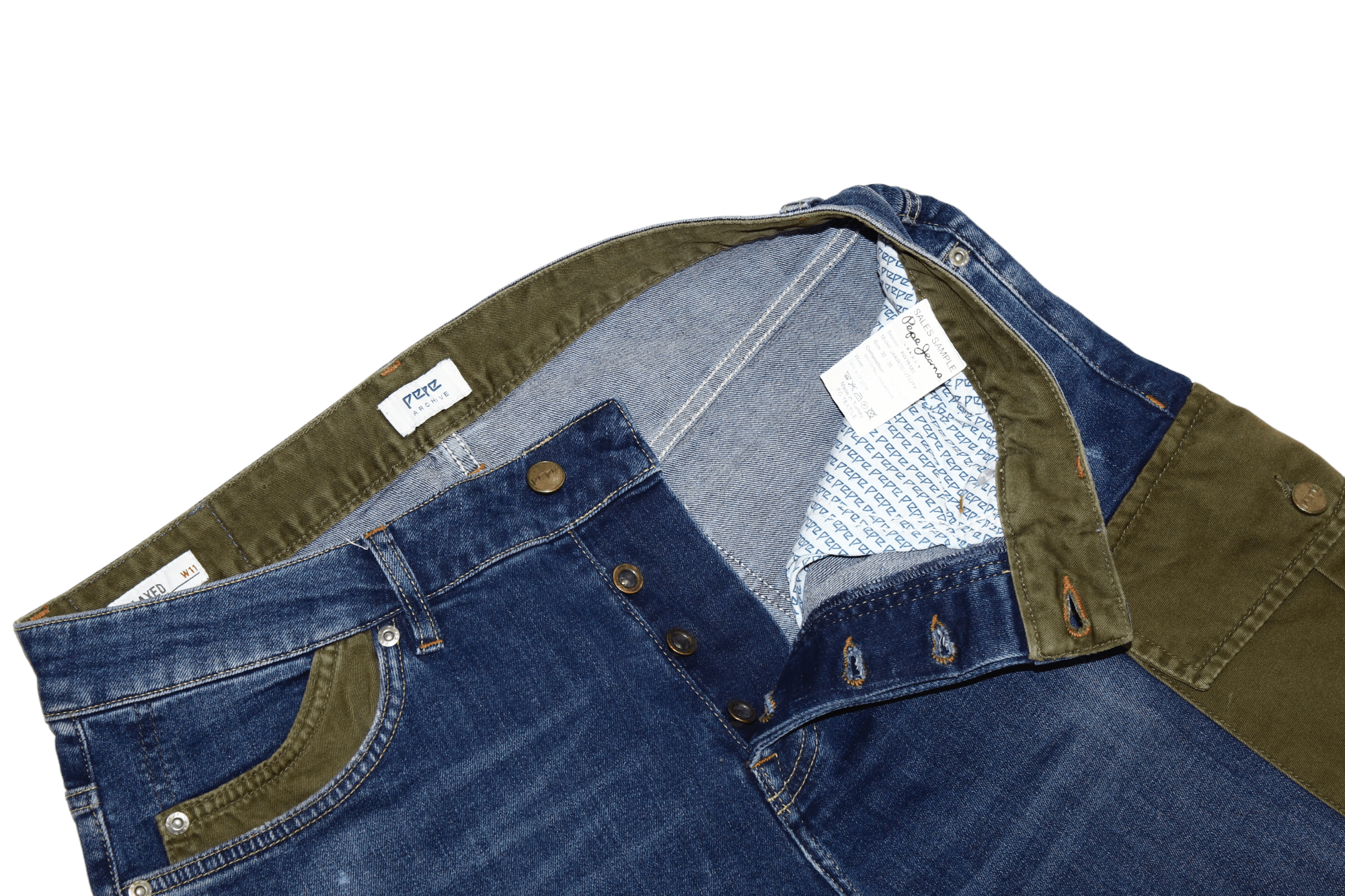 Japanese Brand Y2K🔥PEPE Archive Jarrod Utility Faded Denim Baggy Pants Size US 32 / EU 48 - 5 Thumbnail