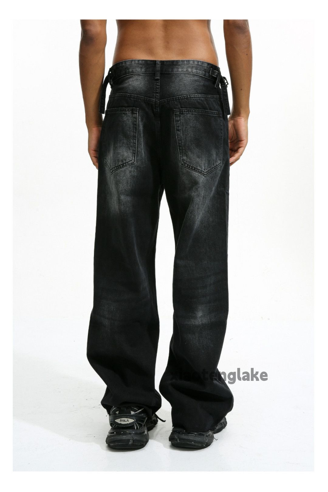 Jean × Vintage washed faded skate hiphop loose baggy jeans Size US 30 / EU 46 - 4 Thumbnail