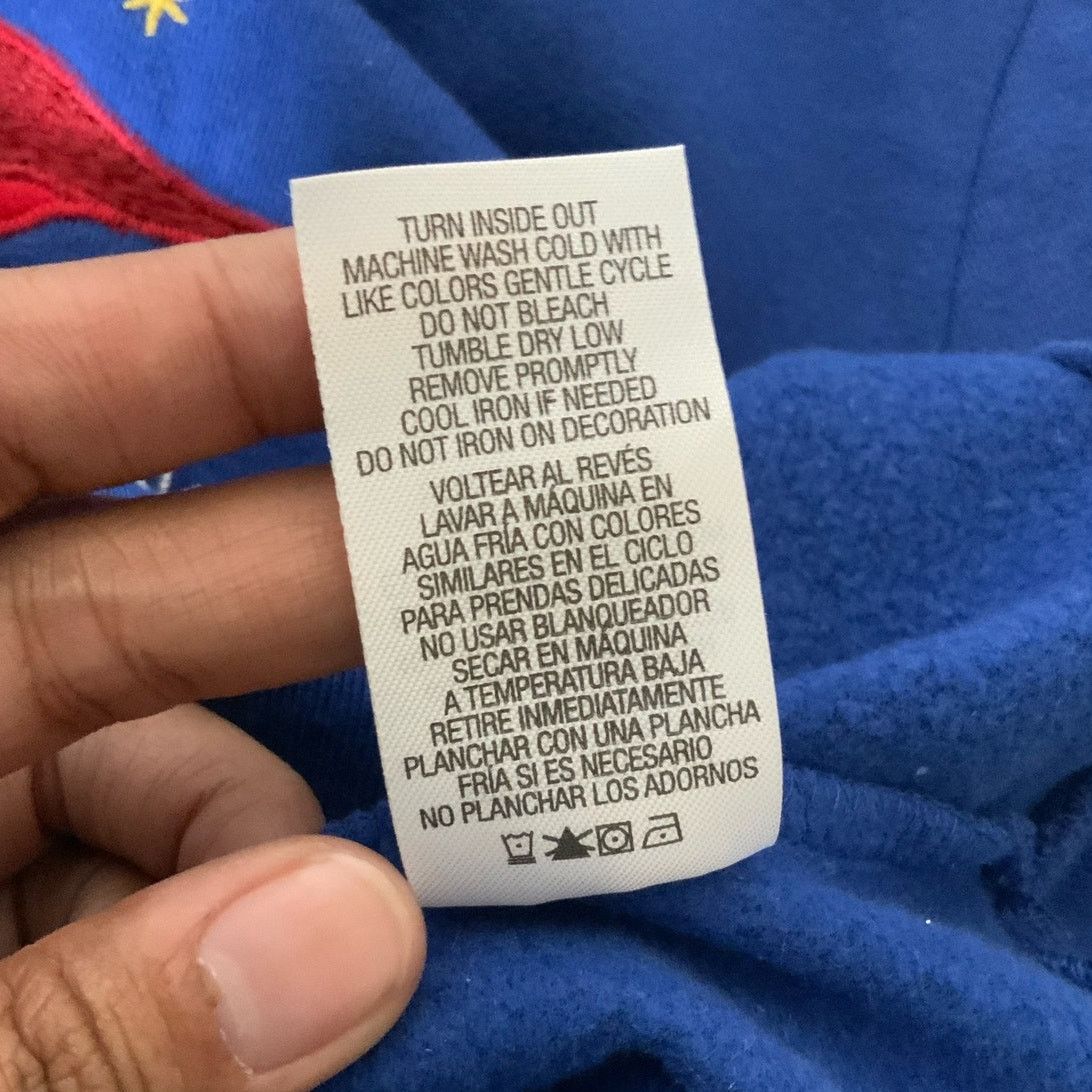Unknown London IB Diffusion Bird Embroidered Blue Women's Sweater Size L Size L / US 10 / IT 46 - 6 Thumbnail