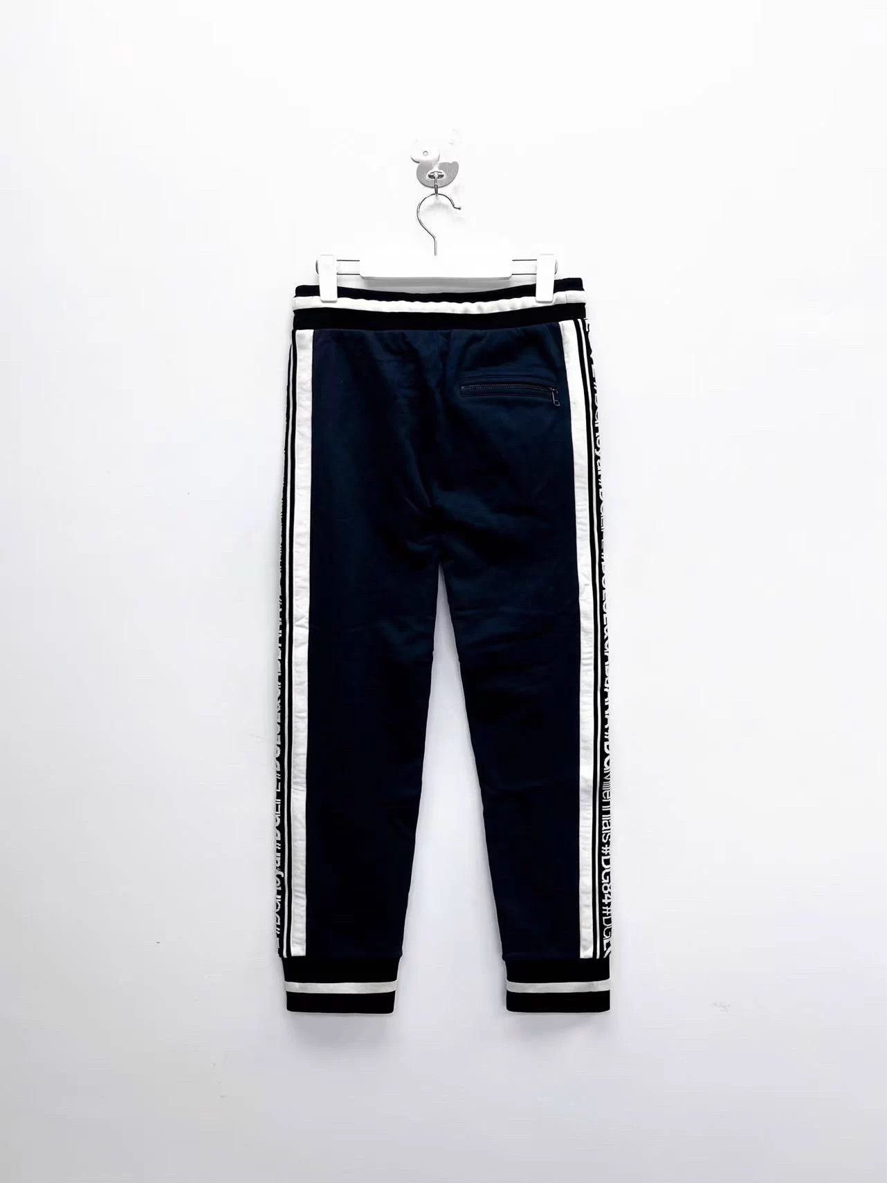 Dolce & Gabbana D&G Black Side Logo Track Pants 44 Size US 35 - 2 Thumbnail
