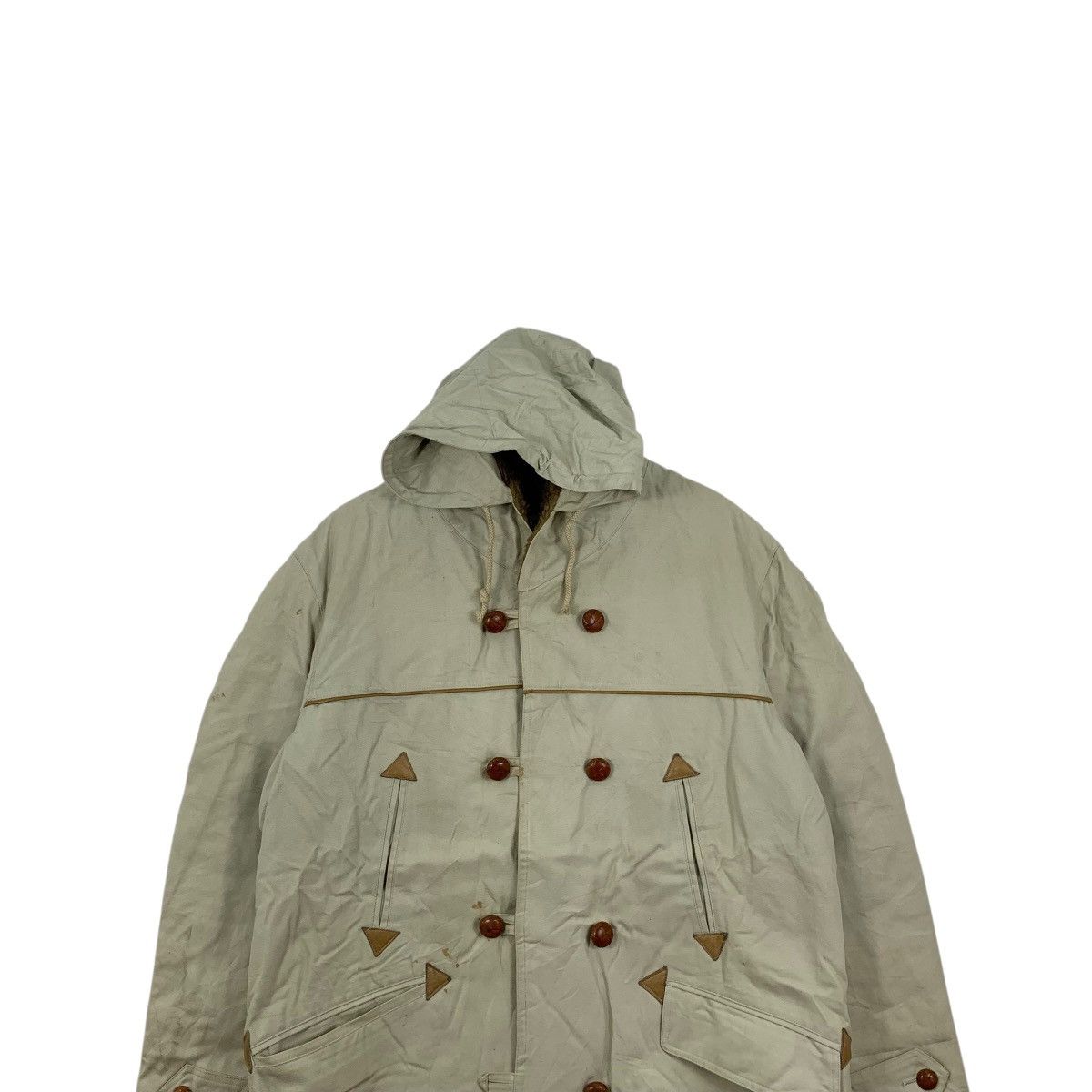 Vintage Vintage PERIPHERIQUE JAPAN Double Breasted Pea Coat Parka Size XXL / US 16-18 / IT 52-54 - 2 Thumbnail