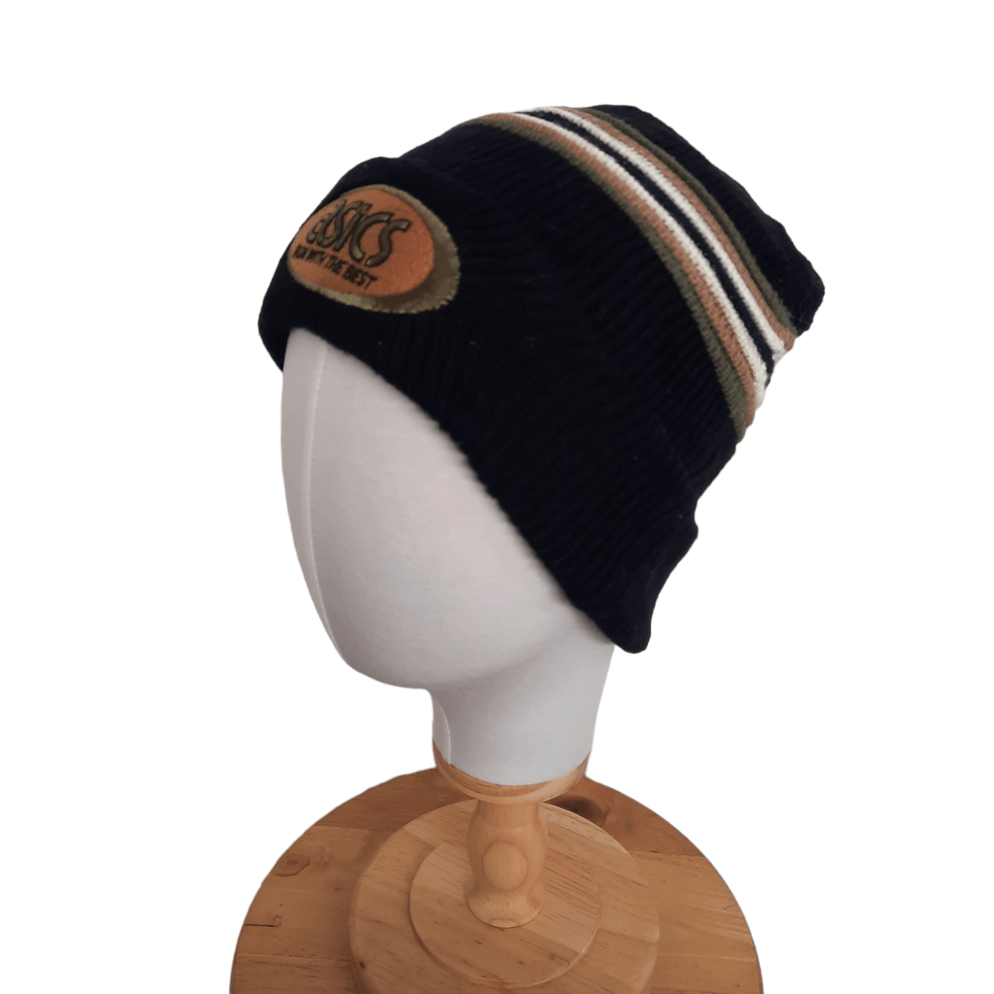 ●ANOETIC● ANC LOGO STRIPE BEANIE_GREY STRIPE ANC ●ANOETIC● LOGO BEANIE_GREY