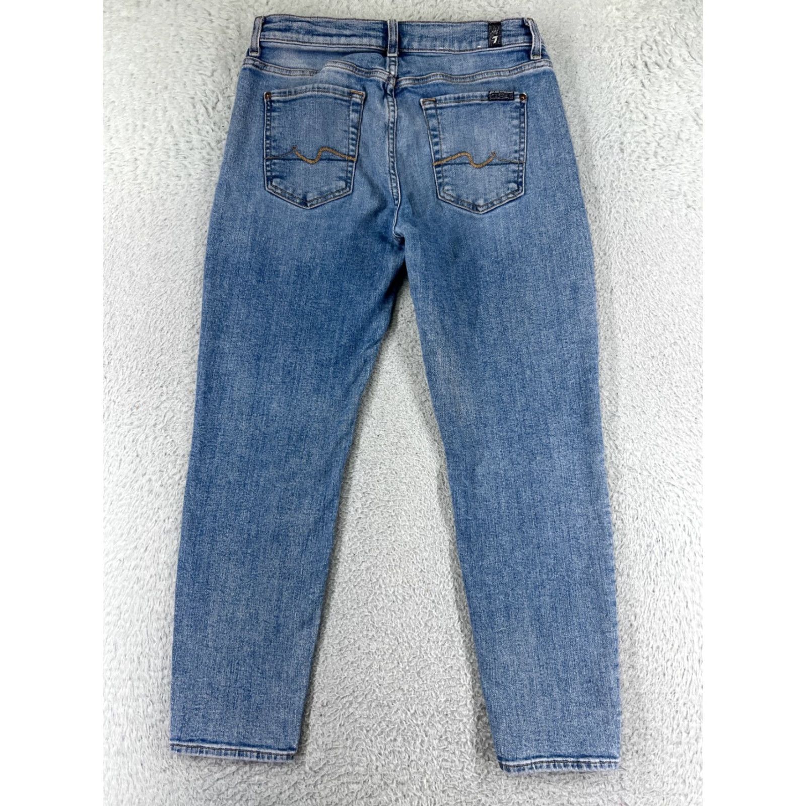 7 For All Mankind 7 For All Mankind Jeans Women 25 Blue Denim Josefina Skinny Button Fly Shirt? Size 26" / US 2 / IT 38 - 2 Thumbnail