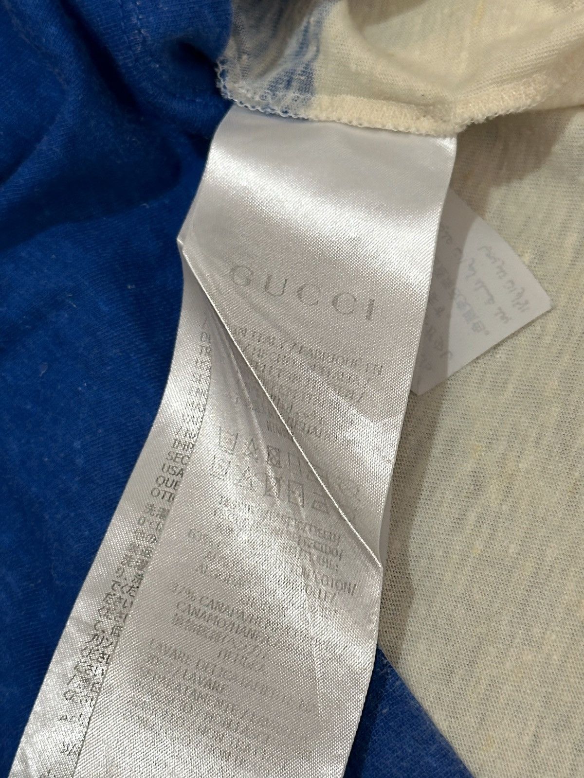 Gucci Gucci Men’s T shirt (blue/off white stripes) Size US XXL / EU 58 / 5 - 4 Thumbnail