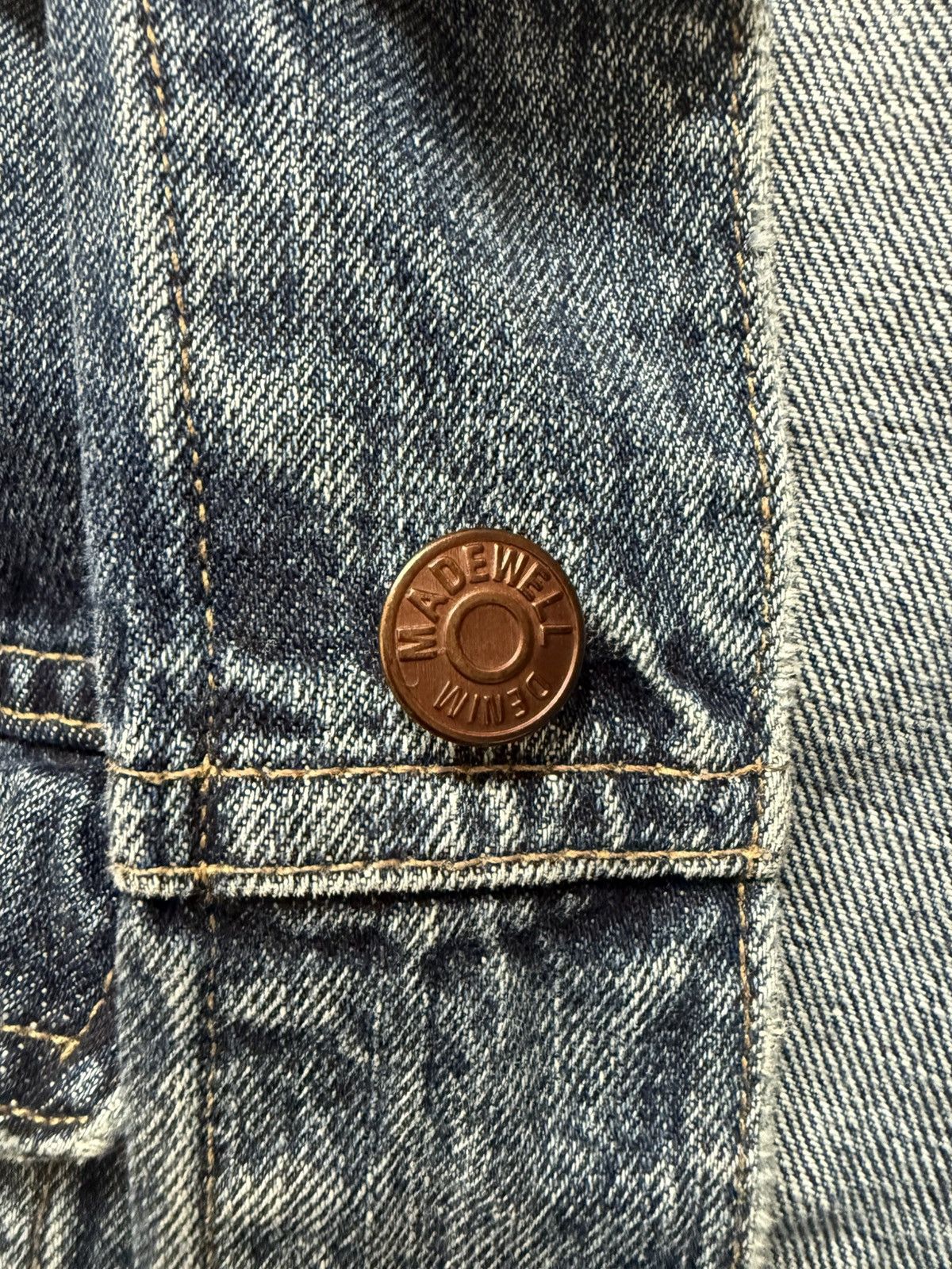Madewell Madewell Denim Trucker Jacket Size US L / EU 52-54 / 3 - 3 Thumbnail