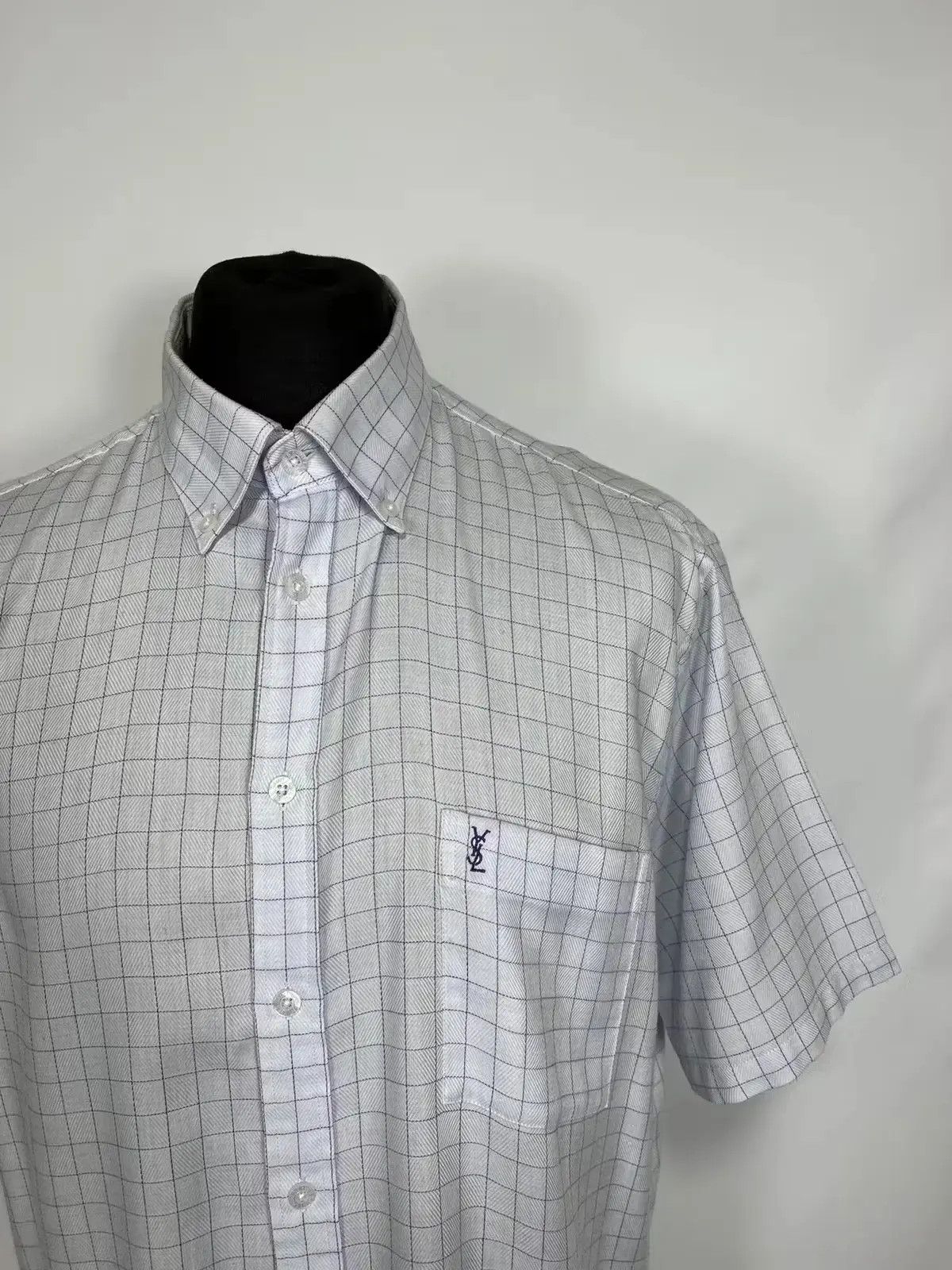 Designer × Vintage × Yves Saint Laurent Vintage Yves Saint Laurent shirt Size US XL / EU 56 / 4 - 3 Thumbnail