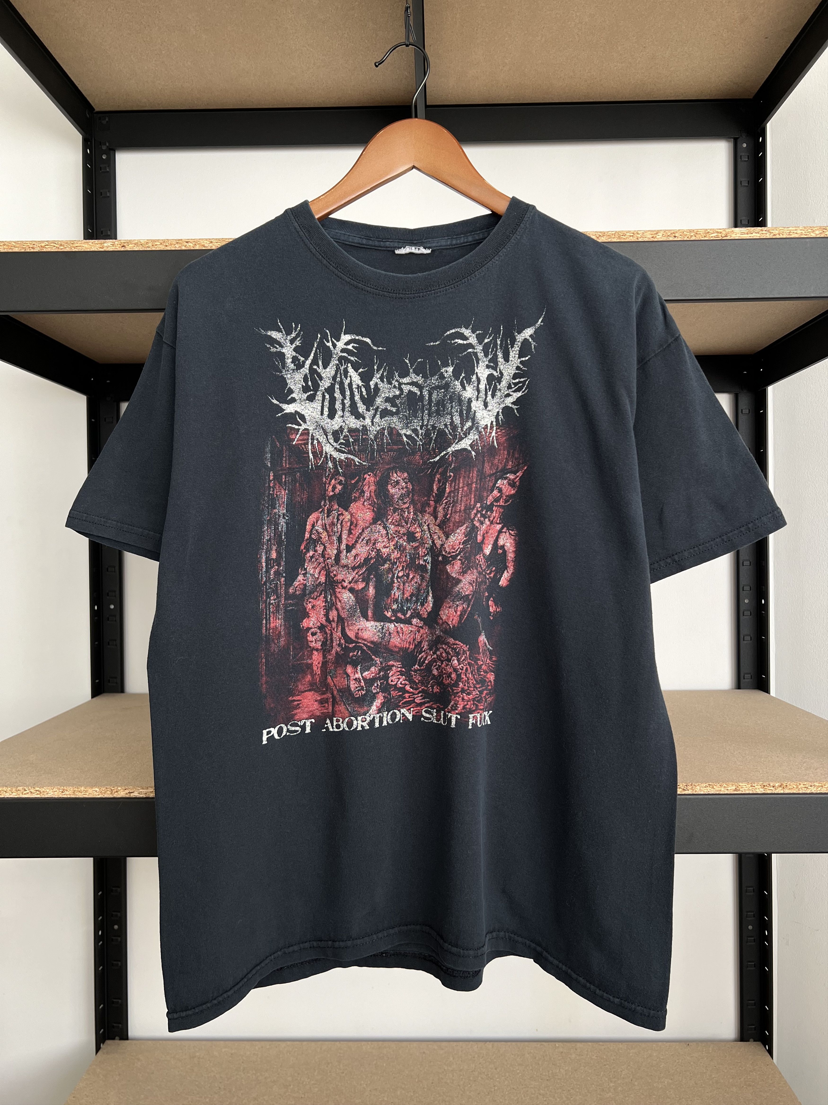 Band Tees Vintage 2000s Vulvectomy Post-Abortion Slut Fuck T-shirt Size US L / EU 52-54 / 3 - 3 Thumbnail