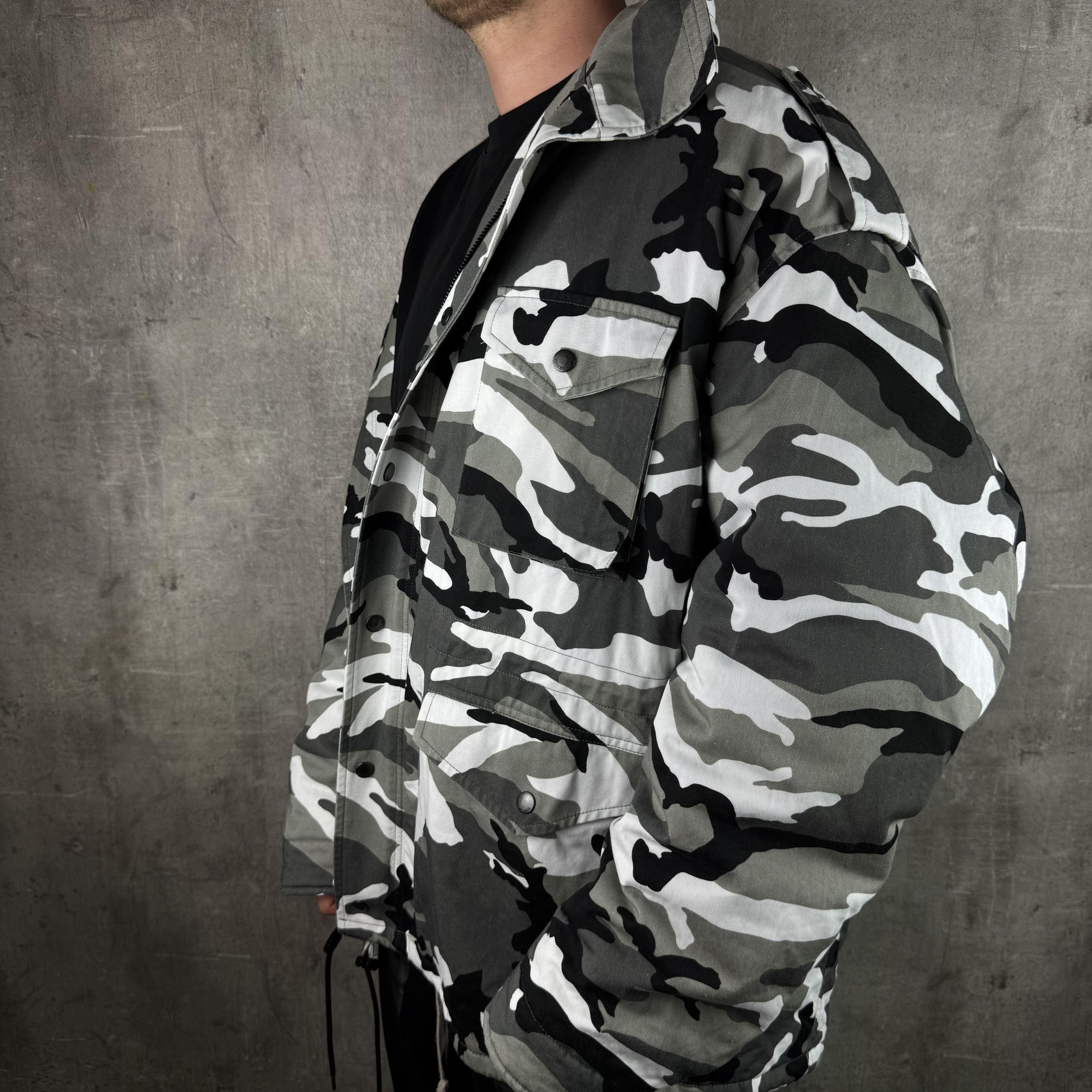 Balenciaga BALENCIAGA Off Shoulder Military Camo Parka Size US S / EU 44-46 / 1 - 3 Thumbnail