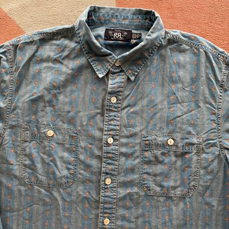 RRL Ralph Lauren RRL Ralph Lauren Southwest striped shirt Size US XL / EU 56 / 4 - 4 Thumbnail