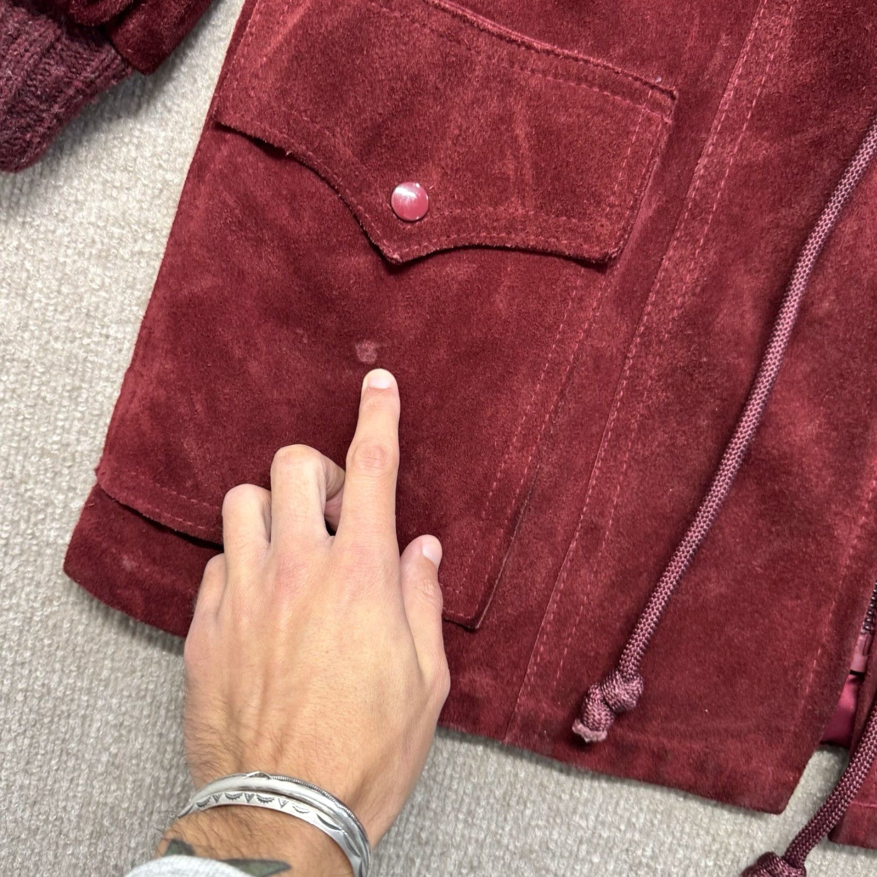 Abercrombie & Fitch VINTAGE Abercrombie And Fitch Suede Bomber Jacket Womens L Zip Up Pockets Size XXL / US 16-18 / IT 52-54 - 3 Thumbnail