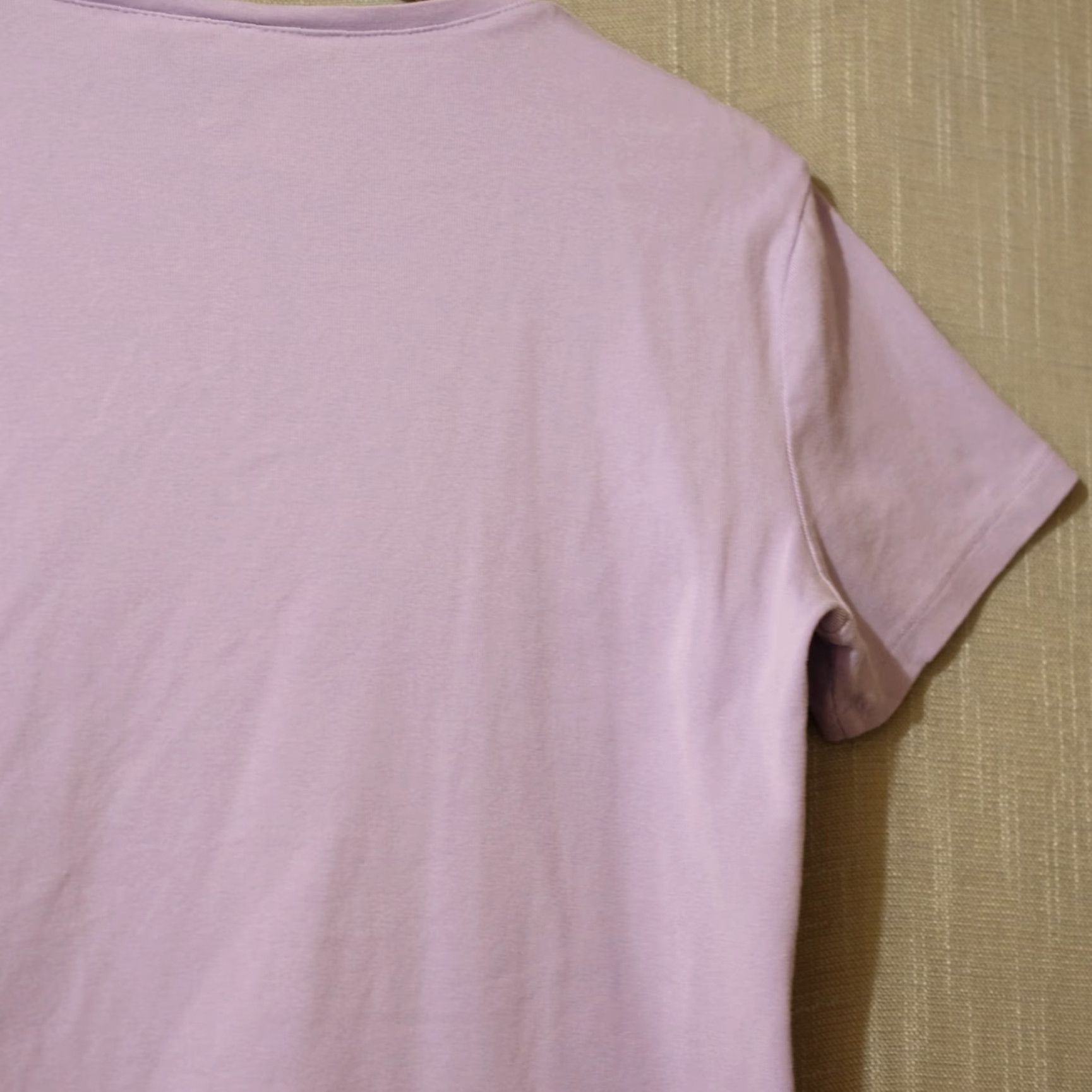 Vintage Karen Scott Shirt Womens M Lilac Short Sleeve Knit Tee 100% Cotton #A6-20 Size 32" / US 10 / IT 46 - 7 Thumbnail