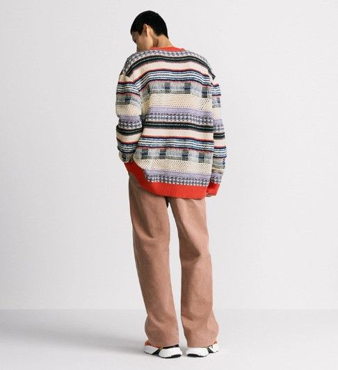 Dior o1w1db11025 513M607 Wool Blend Knit Sweater Multicolor Size US S / EU 44-46 / 1 - 5 Thumbnail