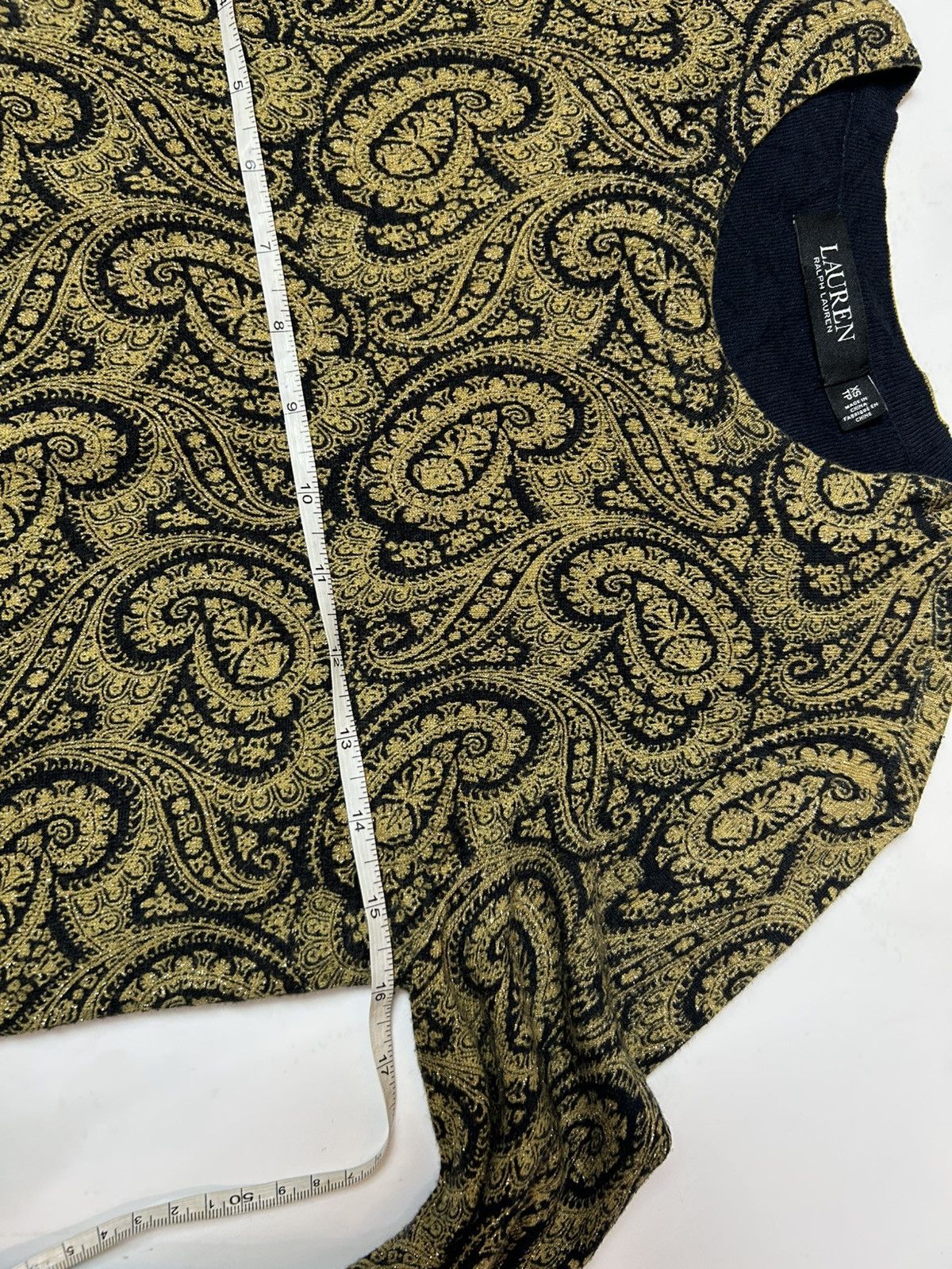 Designer × Lauren Ralph Lauren × Ralph Lauren LAUREN RALPH LAUREN PAISLEY COTTON BLEND LONG SLEEVE Size XS / US 0-2 / IT 36-38 - 4 Thumbnail