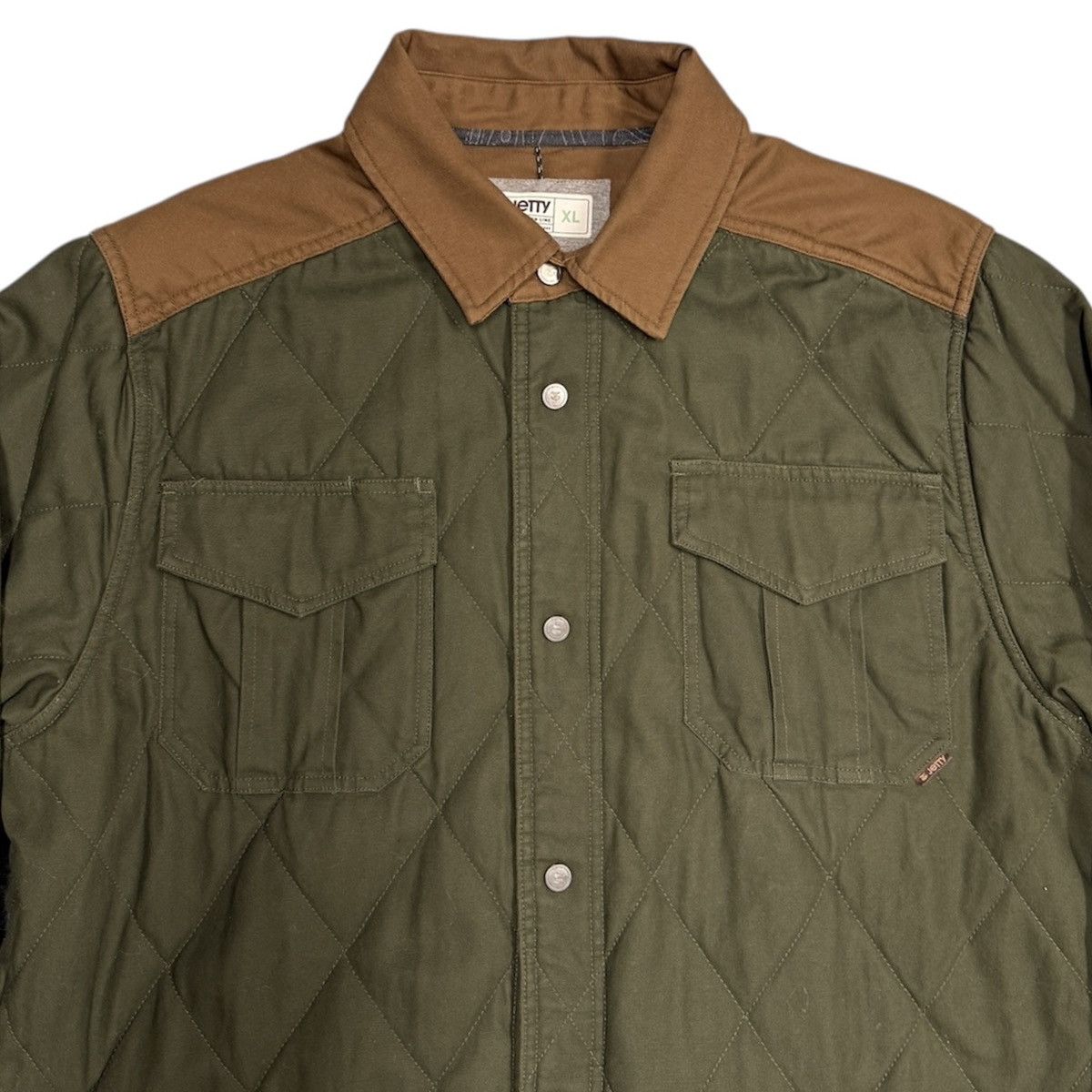 Other JETTY Midweight gorpcore JACKET - Green w/ Brown Arm Patches Size US XL / EU 56 / 4 - 3 Thumbnail